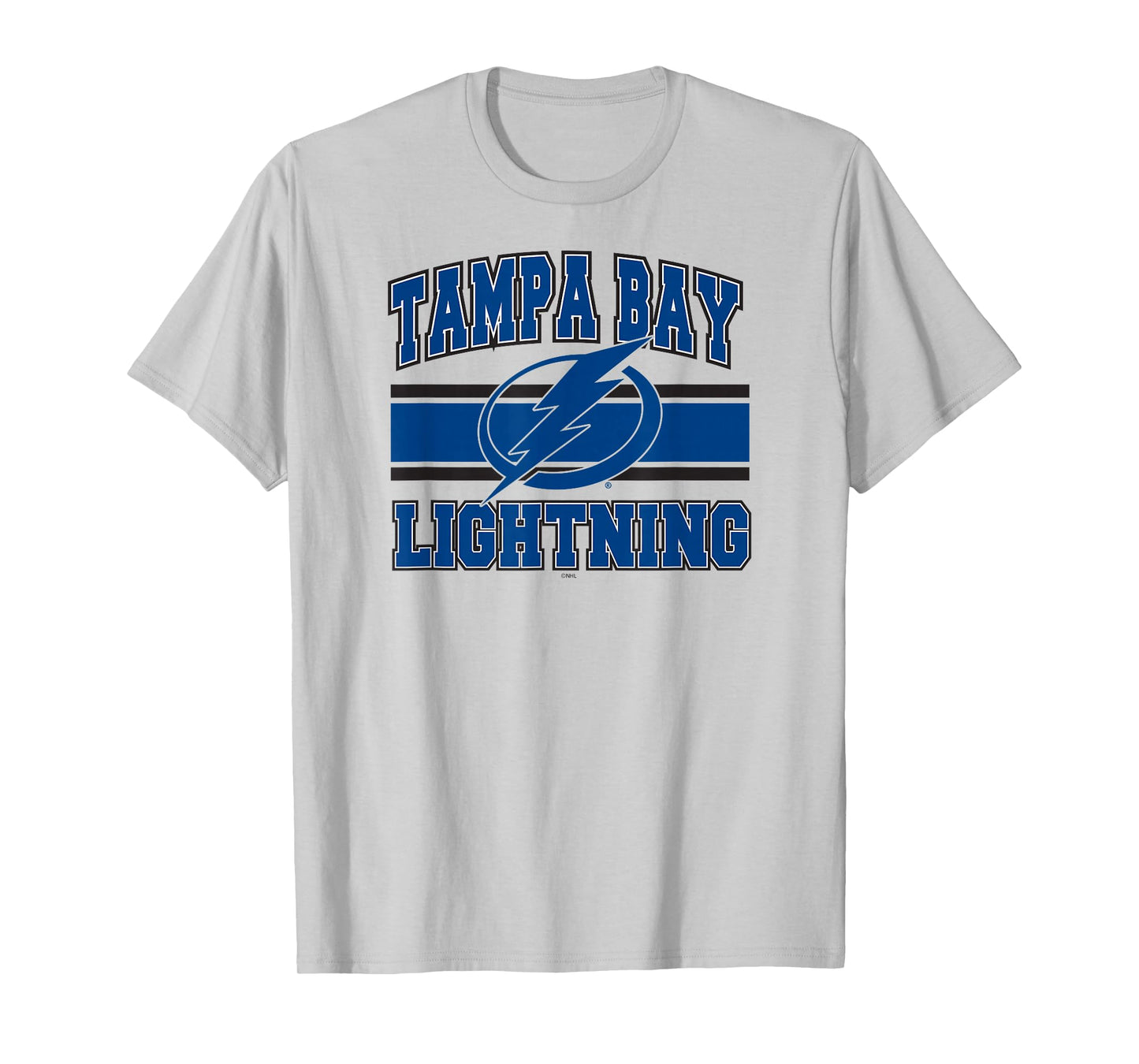 Tampa Bay Lightning Stripe Gray Officially Licensed T-Shirt