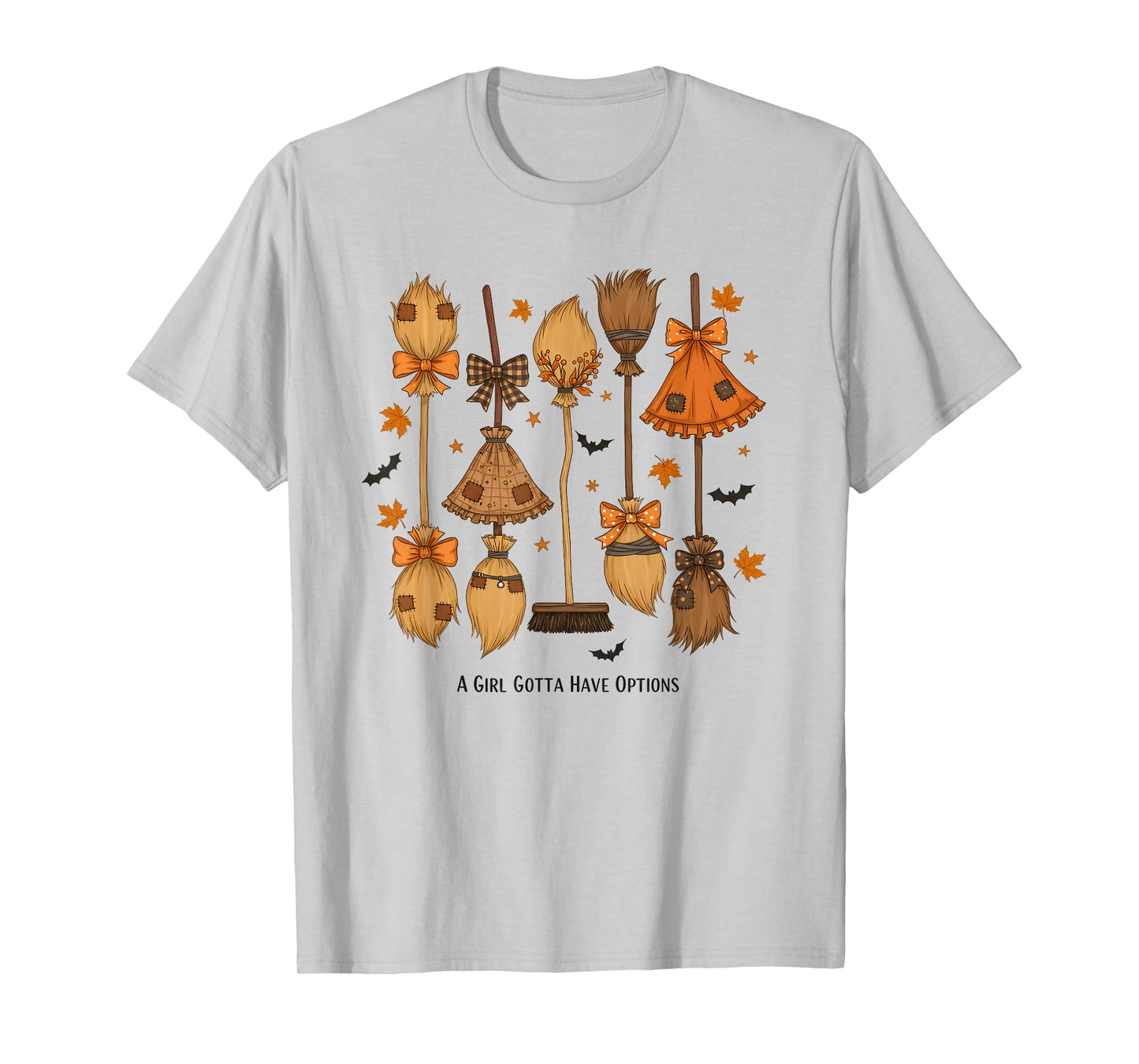 A Girl Gotta Have Options Patchwork Witch Funny Halloween T-Shirt