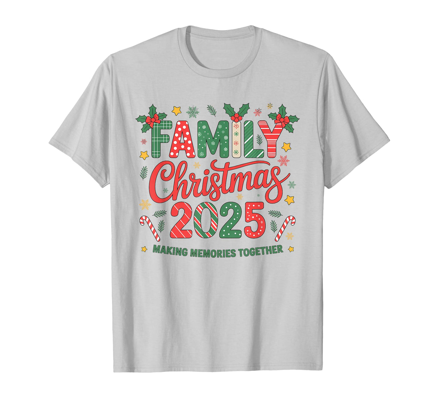 Family Christmas 2025 Santa Hat Matching Outfit Xmas Squad T-Shirt