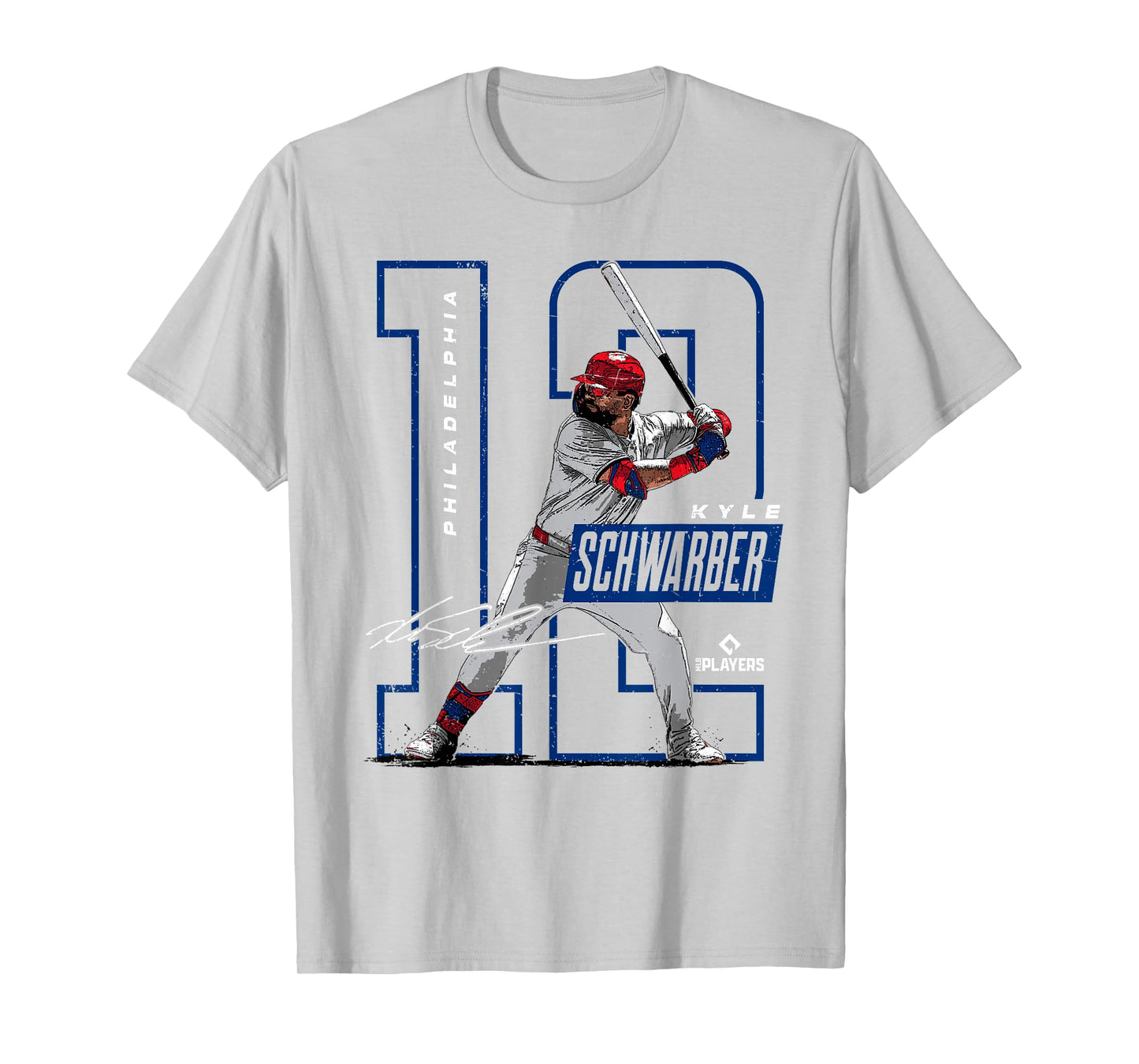 License Champs Kyle Schwarber | Philadelphia Baseball Players | MLBSWB3002 T-Shirt, Small, Red
