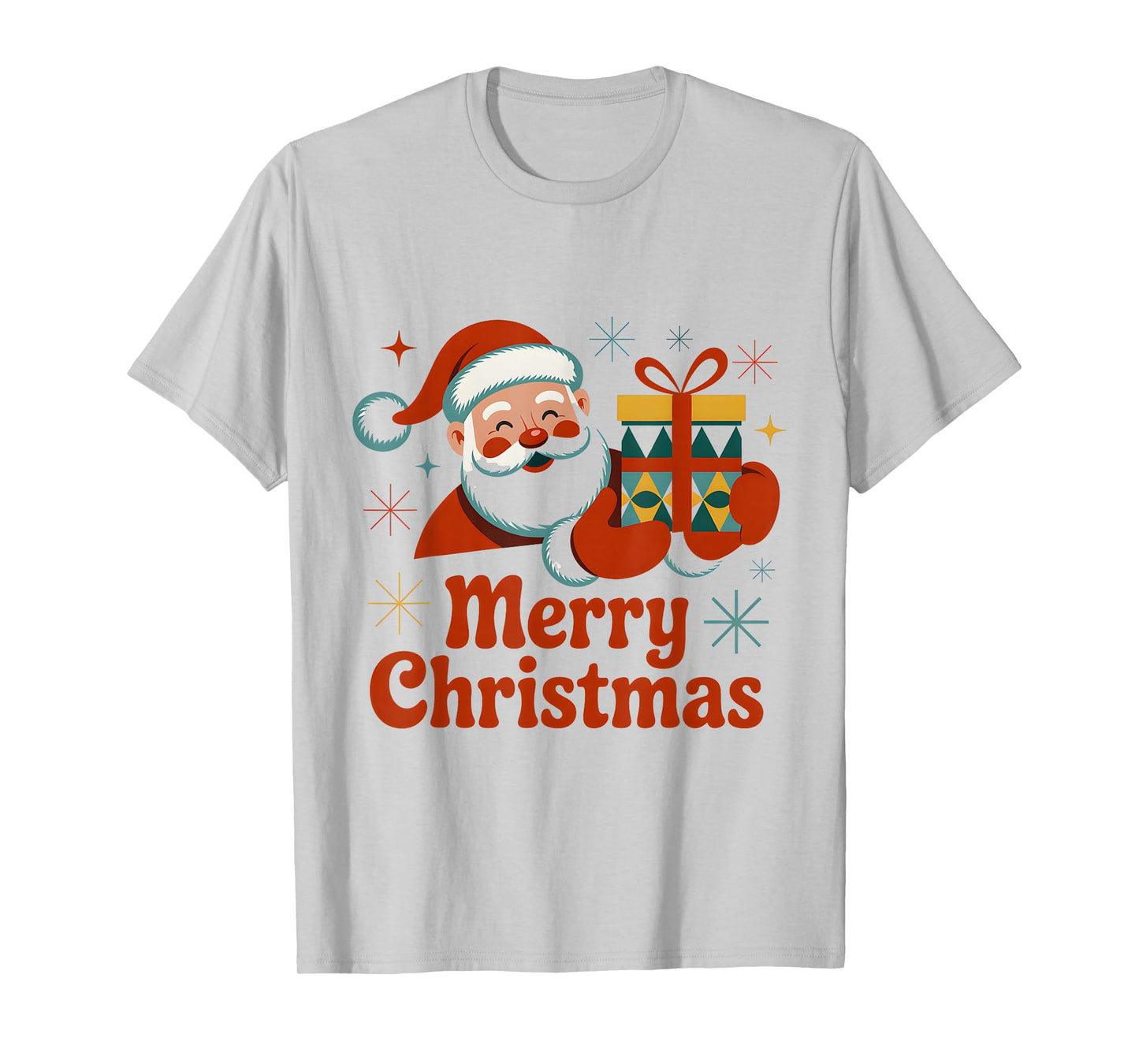 Vintage Santa Claus Merry Christmas Retro Design T-Shirt
