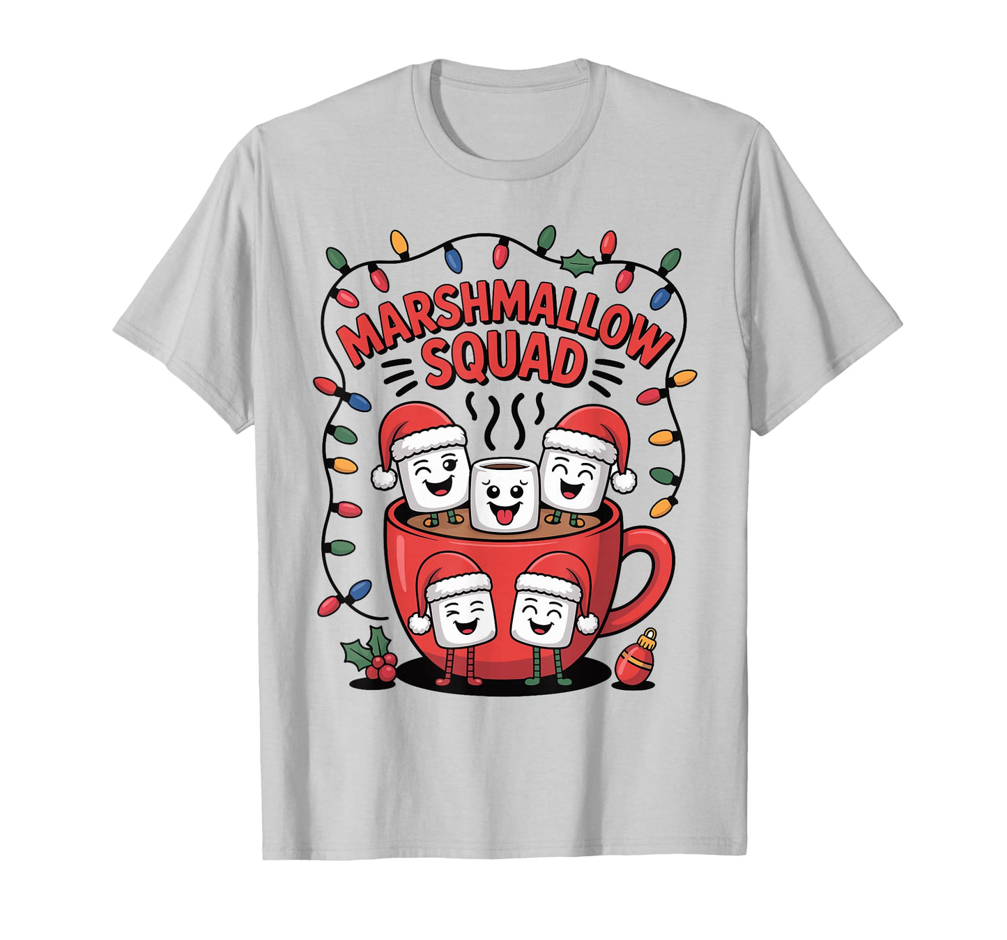 Christmas Marshmallow Squad Hot Chocolate Family Matching T-Shirt