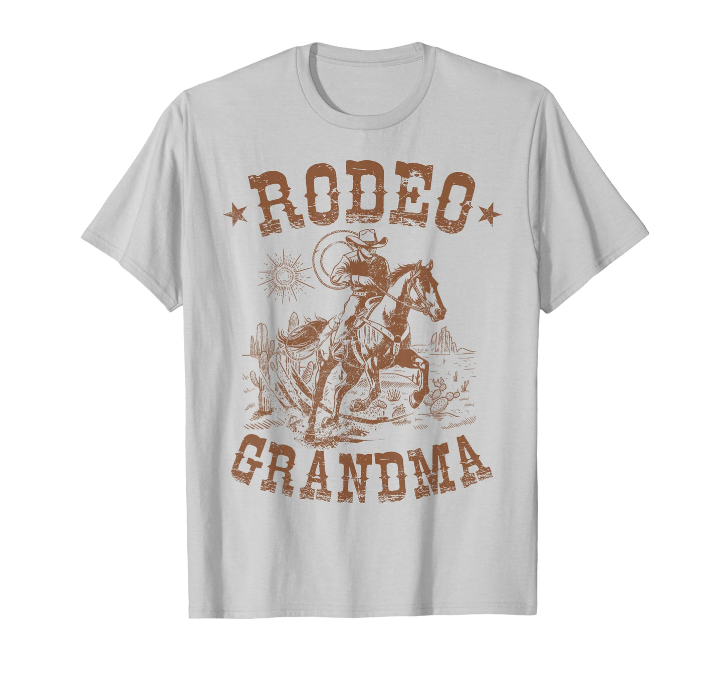 Rodeo Grandma Western Cowboy Family Matching Mother's Day T-Shirt