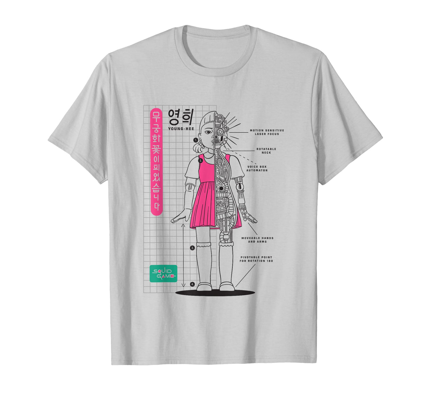 Squid Game 2 Young-Hee Giant Doll Schematics T-Shirt
