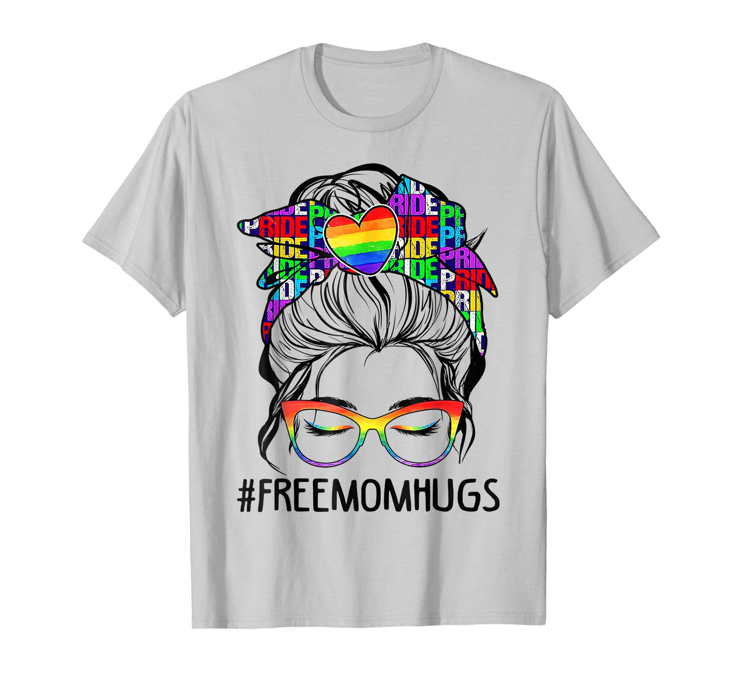 Free Mom Hugs Free Mom Hugs Inclusive Pride LGBTQIA T-Shirt