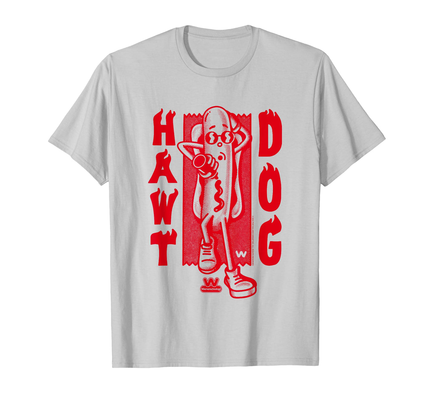 Wienerschnitzel Hawt Dog TDO Sunbathing With Ketchup Vintage T-Shirt