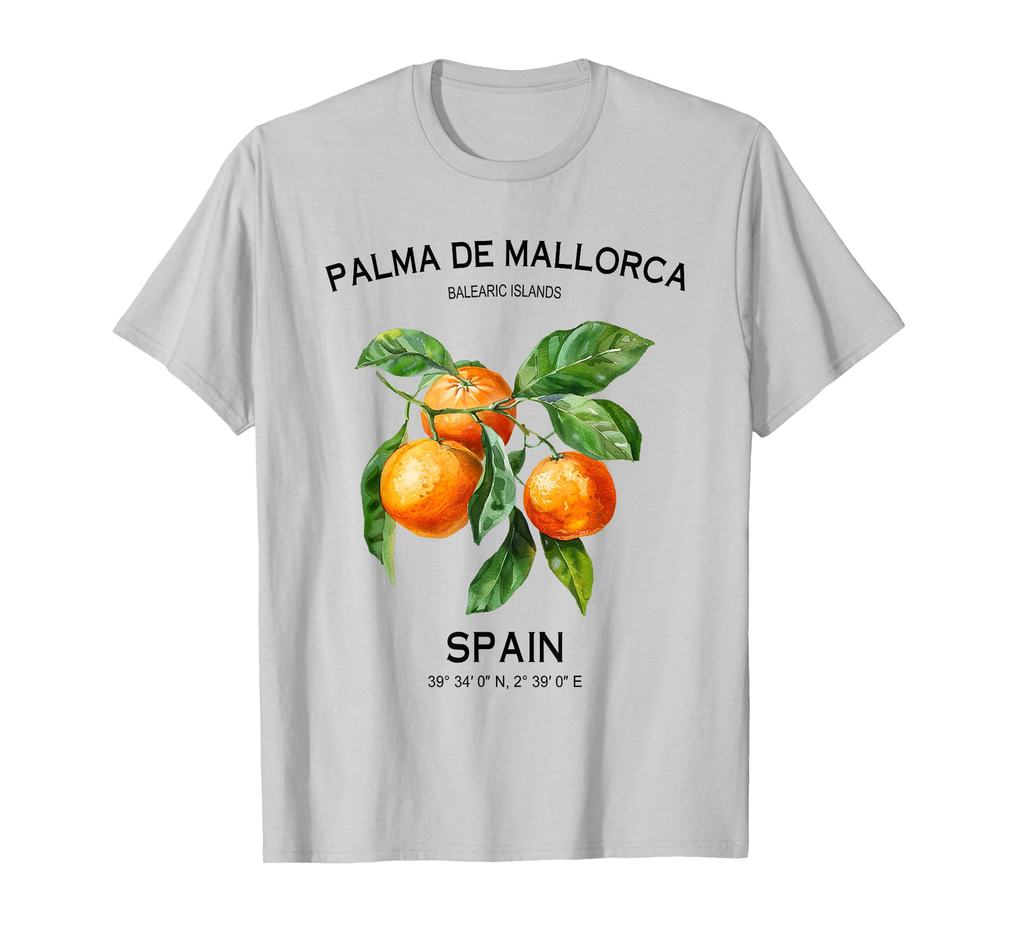 Palma de Mallorca Balearic Islands Oranges Spanish Art Spain T-Shirt