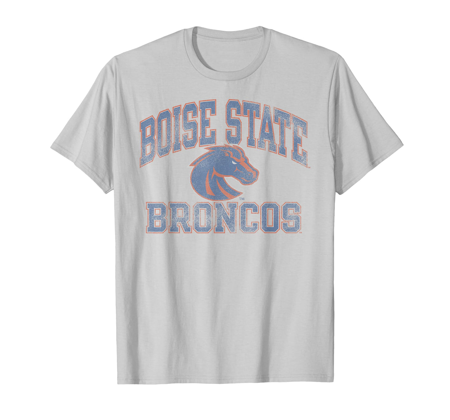 Boise State Broncos Vintage Worn Gray Officially Licensed T-Shirt