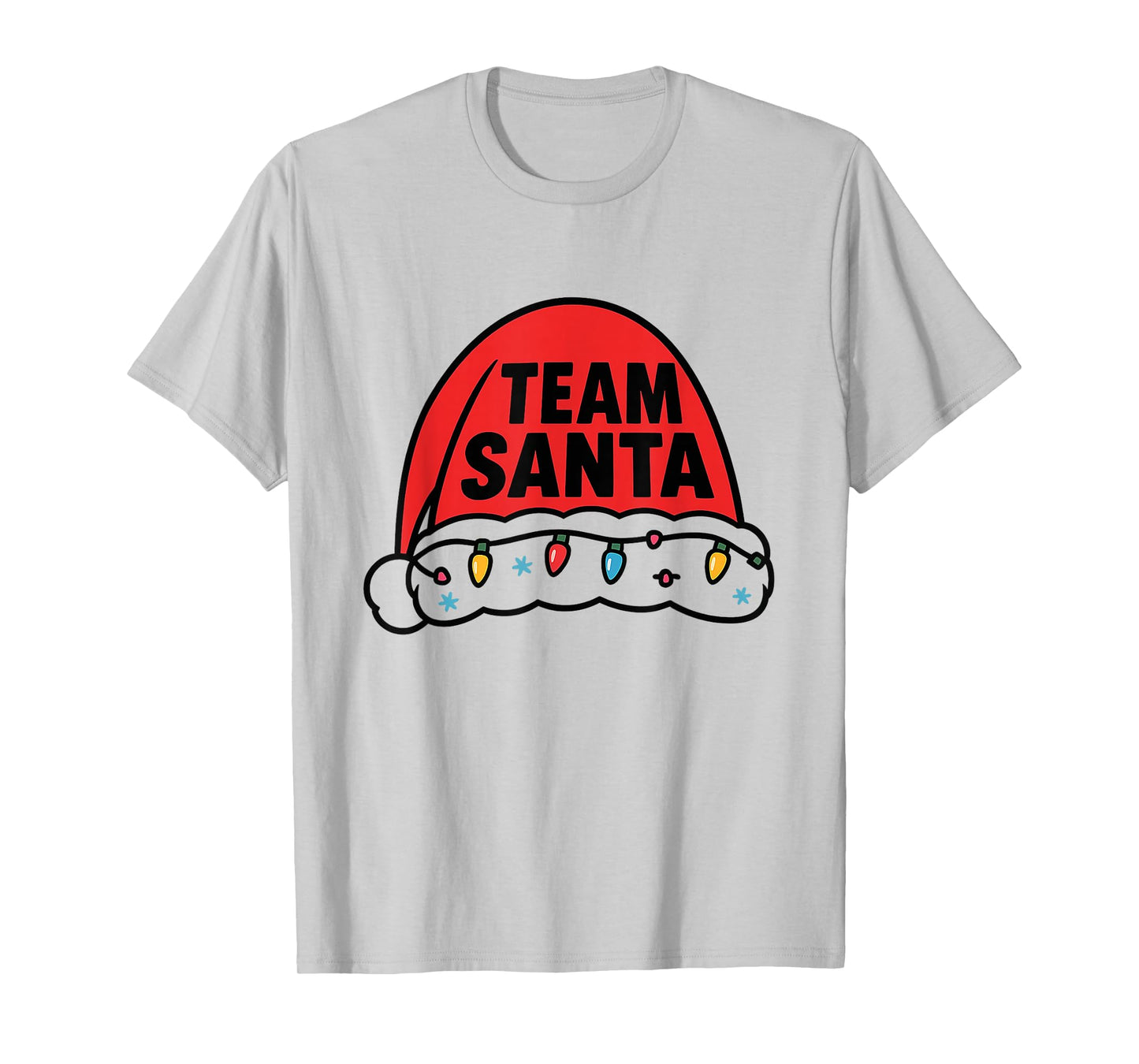 Team Santa Hat Christmas Squad Family Group Matching Pajamas T-Shirt