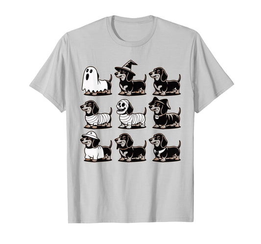 Spooky Scary Dachshund Cute Halloween Dog Ghost Dachshund T-Shirt