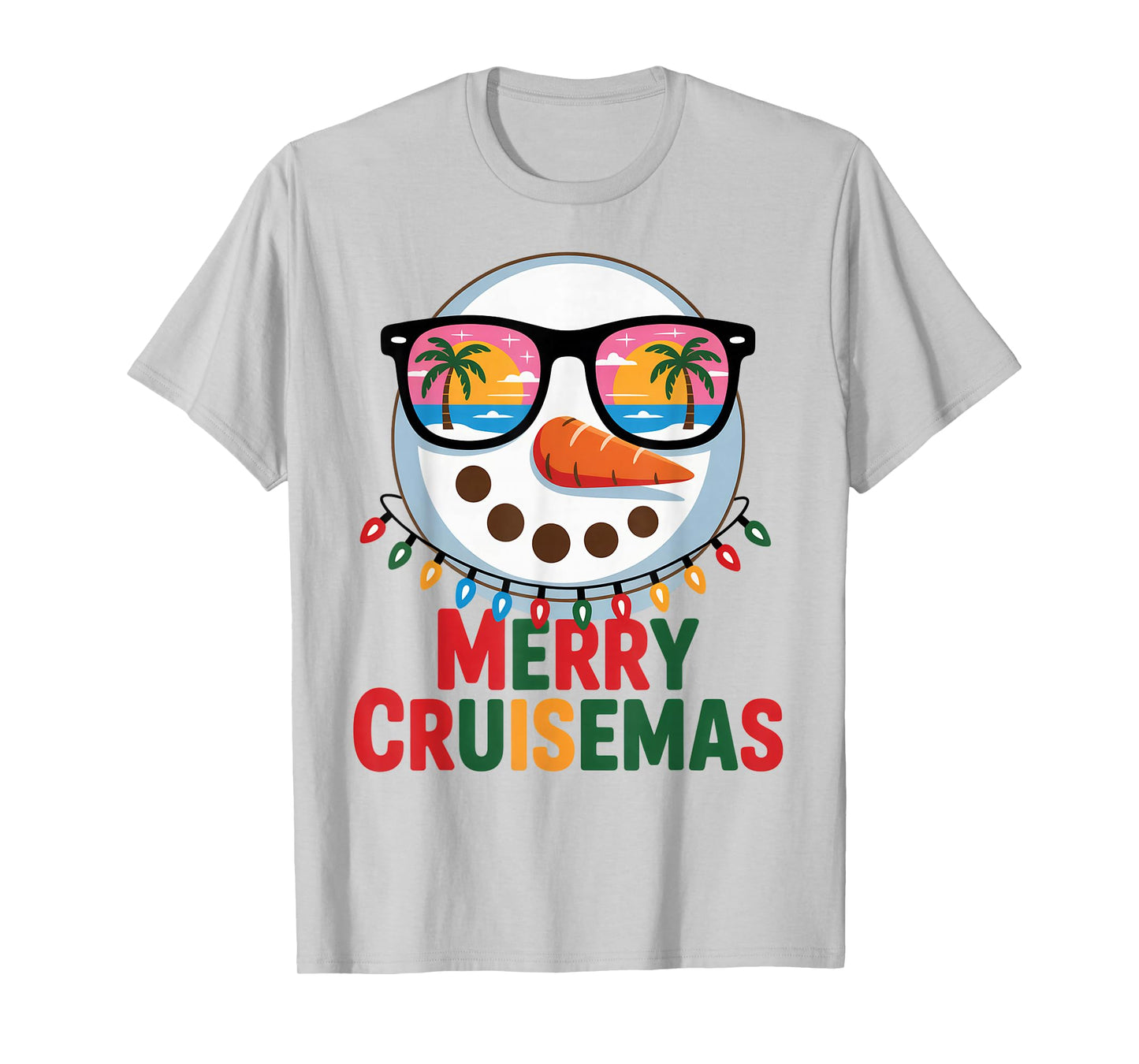 Merry Cruisemas 2025 Christmas Santa Snowman Cruise T-Shirt