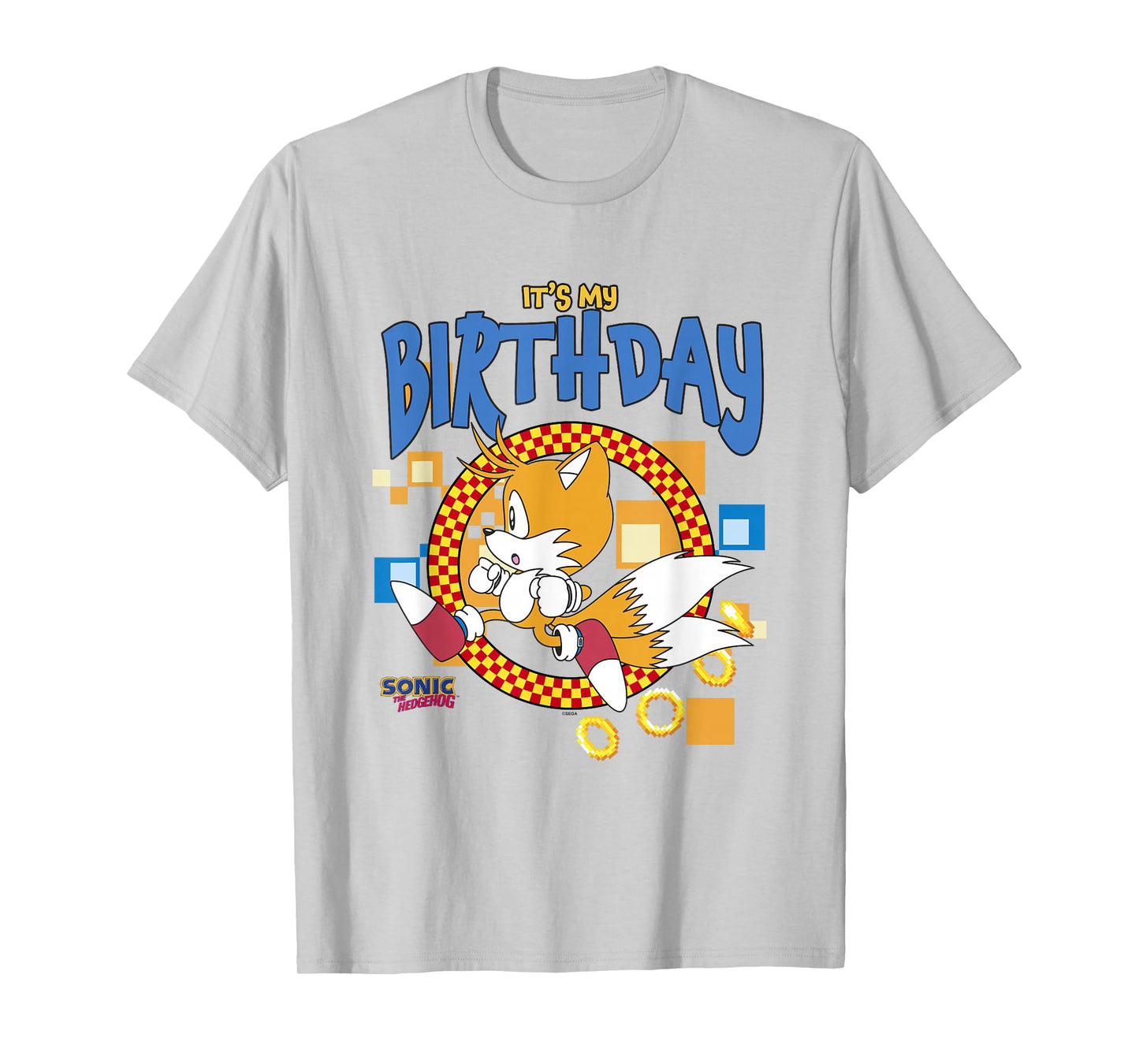 Sonic The Hedgehog Birthday It's My B-Day Tails T-Shirt