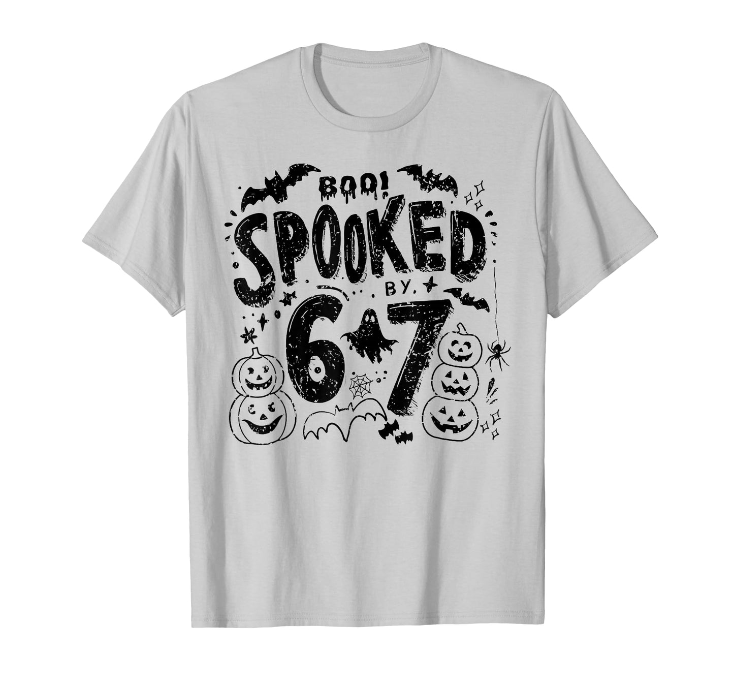 Vintage Boo Spooked by 6 7 Halloween Meme Gen Alpha Slang T-Shirt