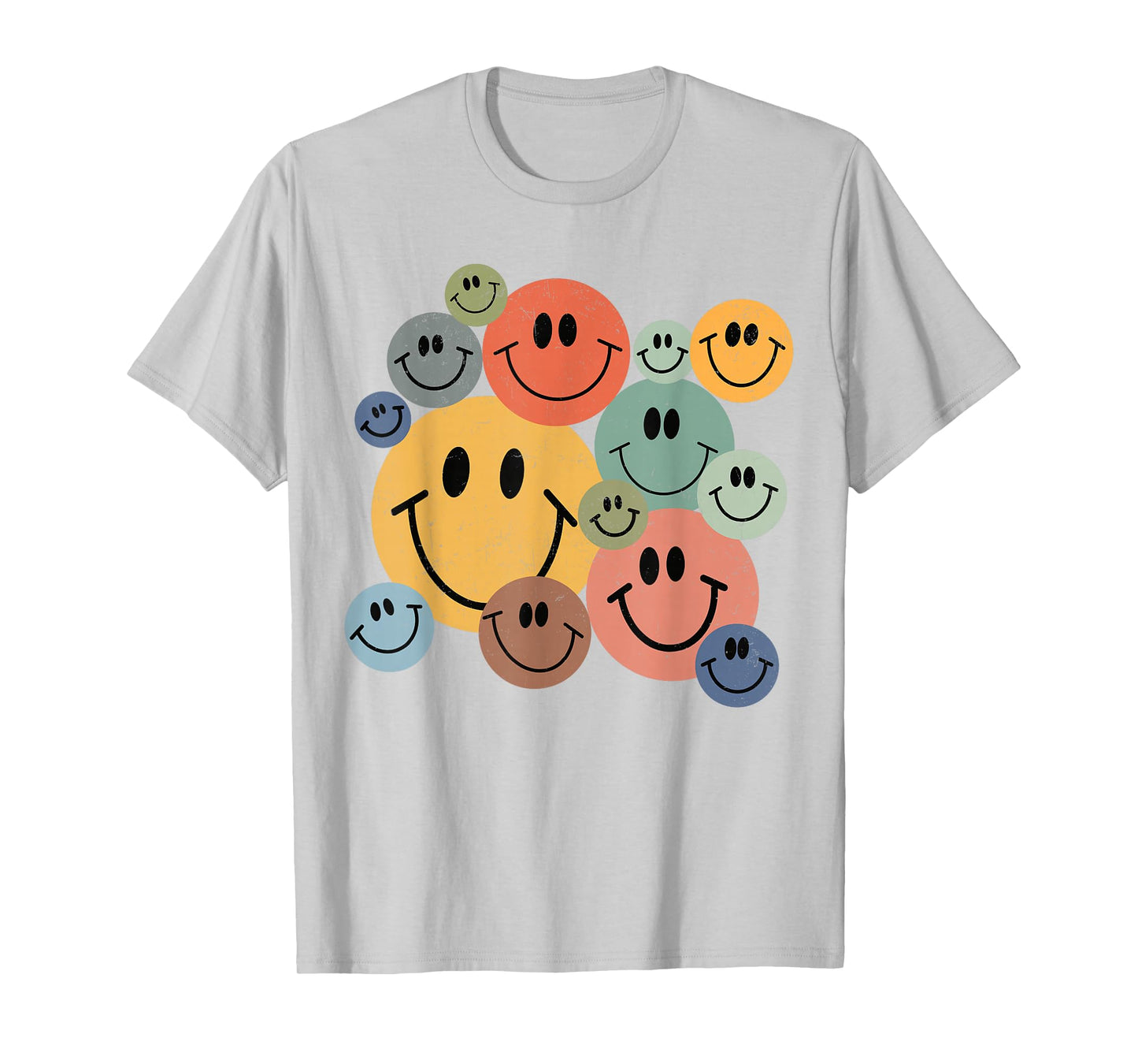 Smile Face Vintage Trendy for Women Youth Kids Toddler Baby T-Shirt
