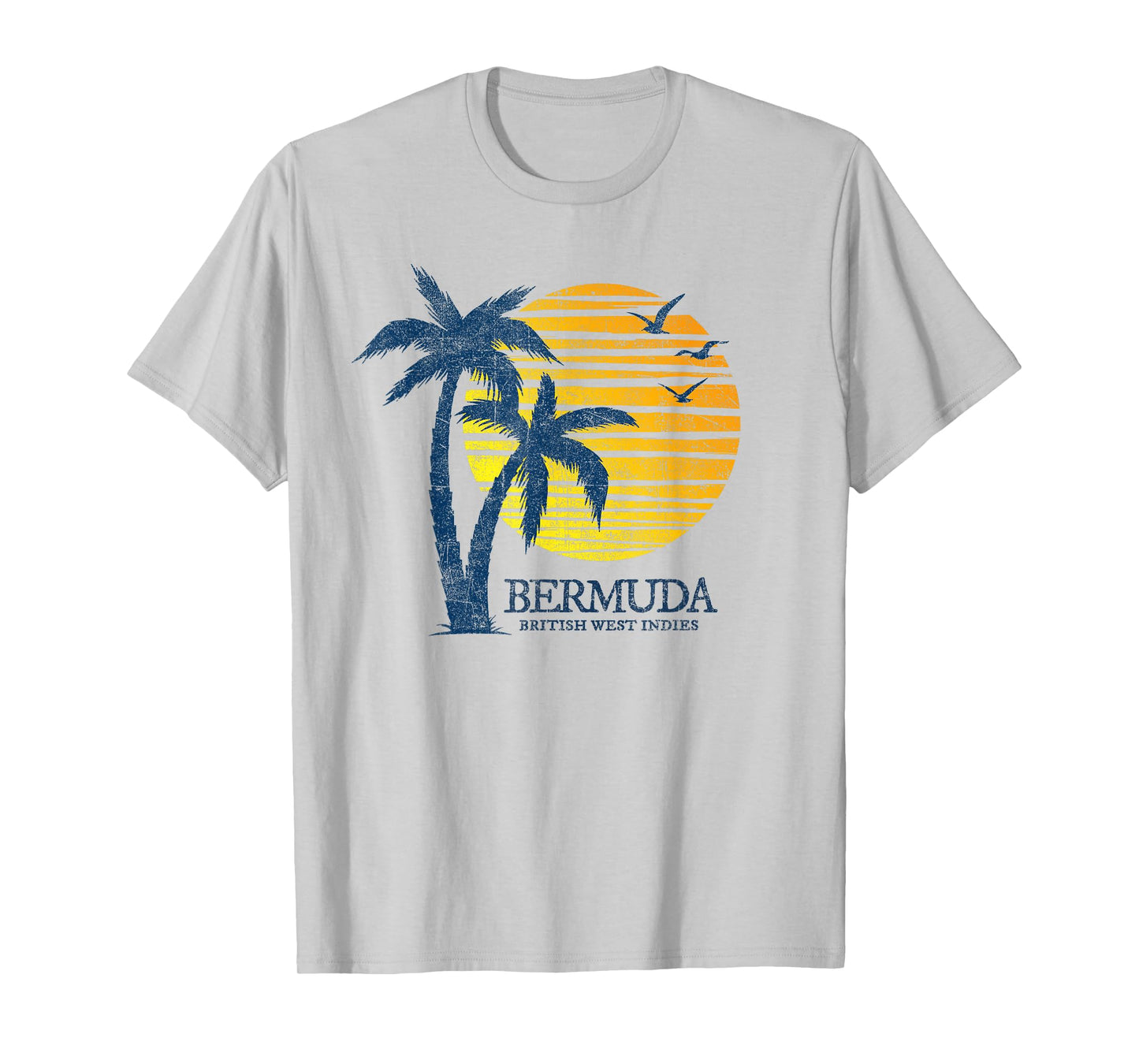 Vintage Bermuda Retro Beach Sunset Souvenir Mens Womens Kids T-Shirt