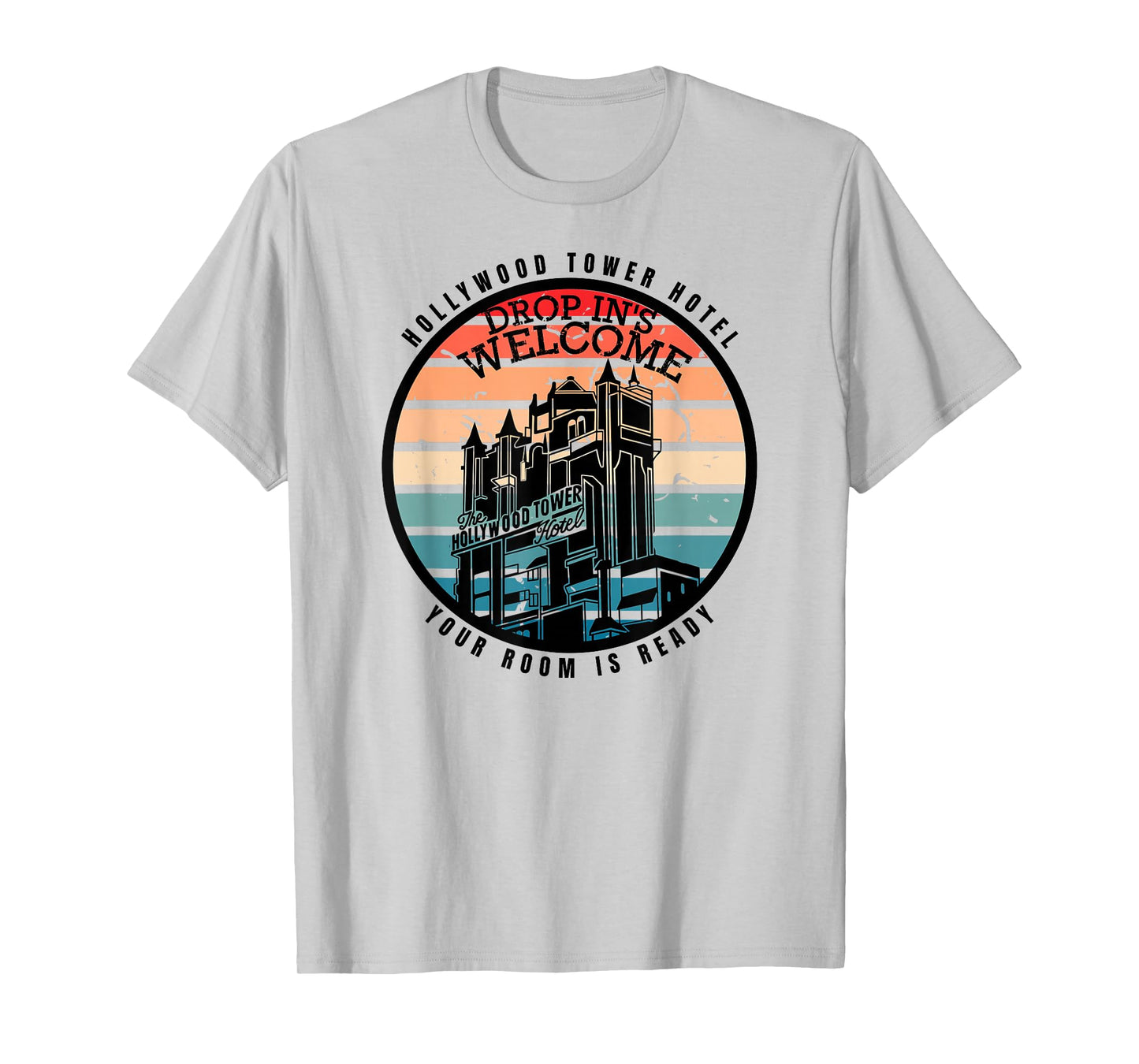 Hollywood Tower Hotel, Theme Park Ride, Drop In's Welcome T-Shirt