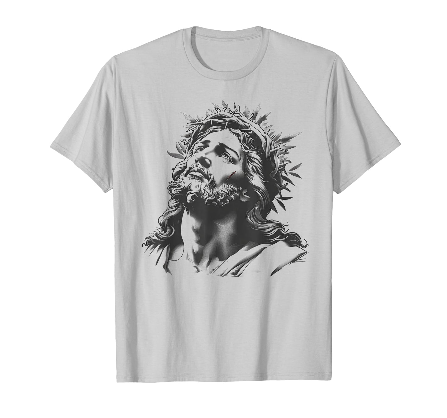 Tattoo Style Jesus Christ Face T-Shirt