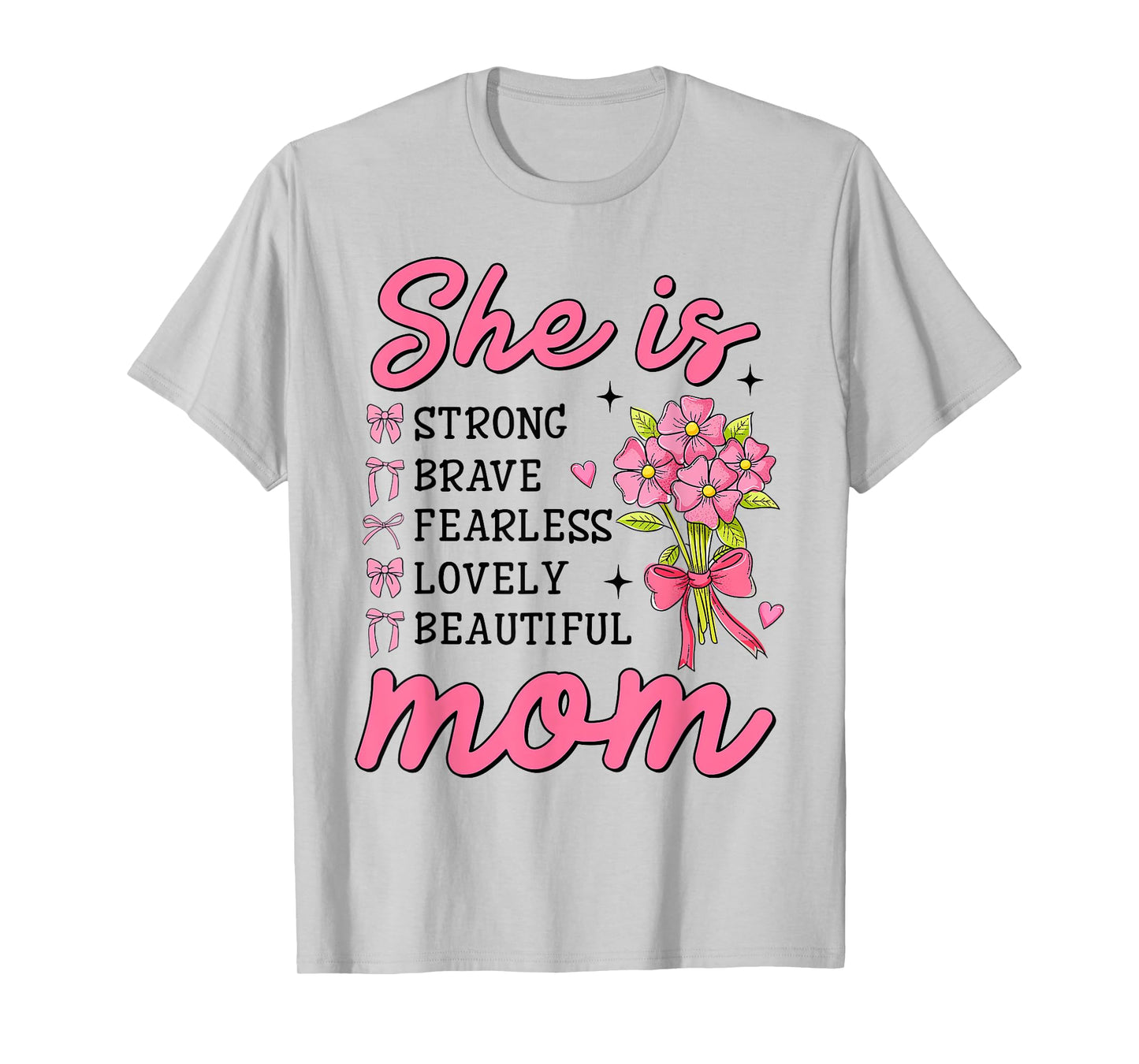 She Is Mom Christian Mother's Day Jesus Mama Religious Women T-Shirt