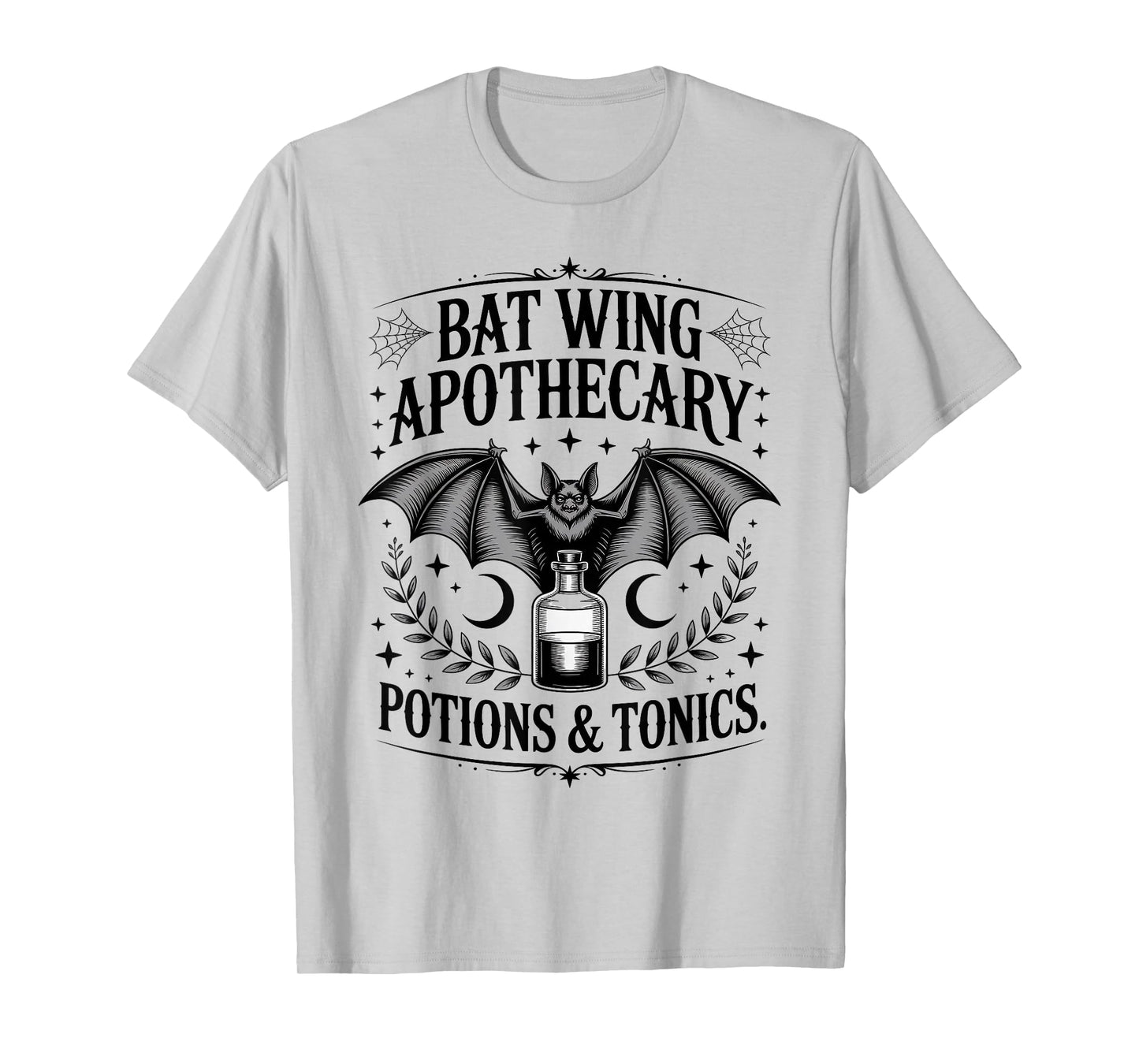 Bat Wing Apothecary Potions Tonics Spooky Halloween Herbal T-Shirt