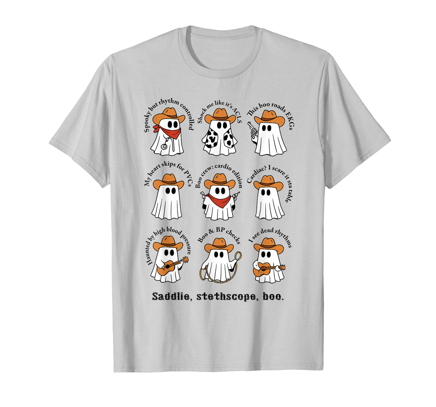 Cowboy Ghost Squad, Boo Haw Western Halloween, Spooky Season T-Shirt