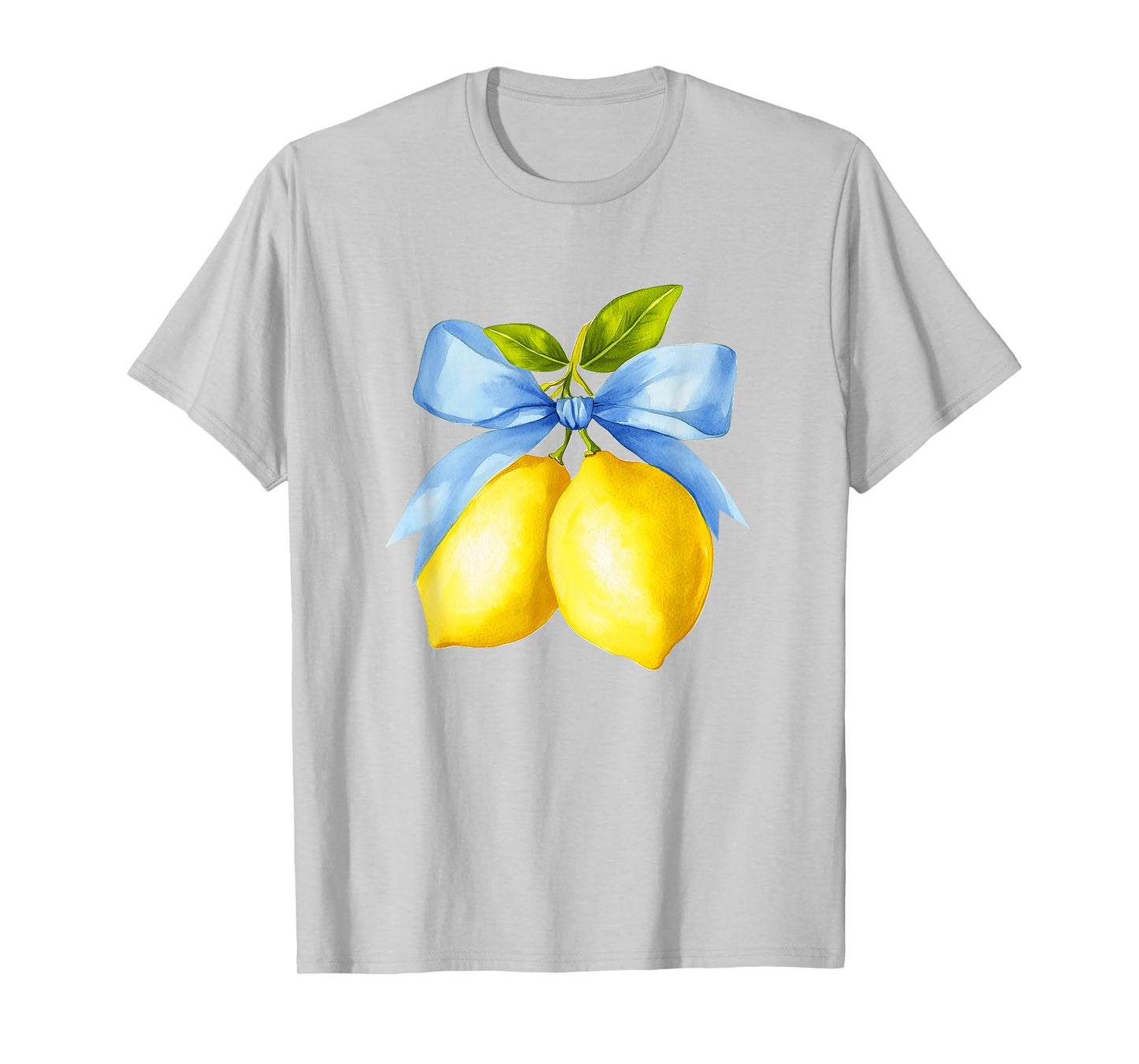 Lemon Graphic for Women Girls Fruit Coquette Bow Summer T-Shirt