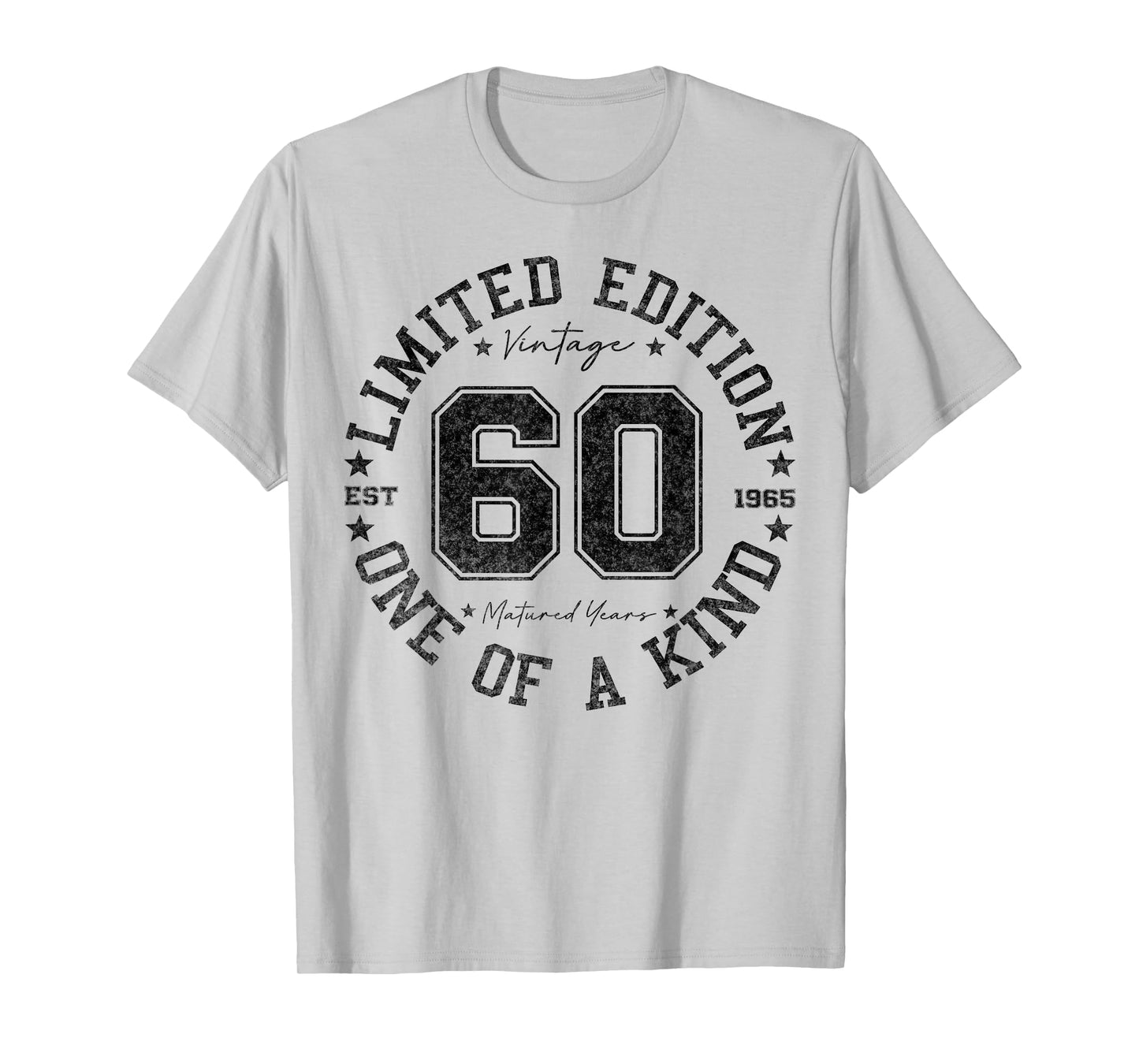 60 Year Old Gifts Vintage 1965 Limited Edition 60th Birthday T-Shirt