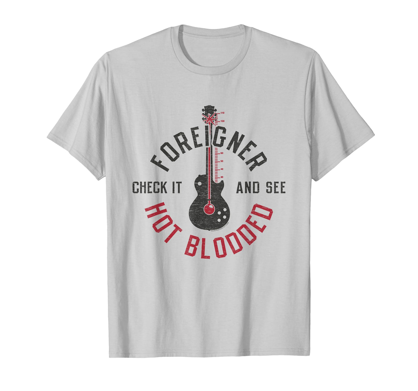 Ripple Junction x Foreigner Hot Blooded Guitar Classic Rock T-Shirt
