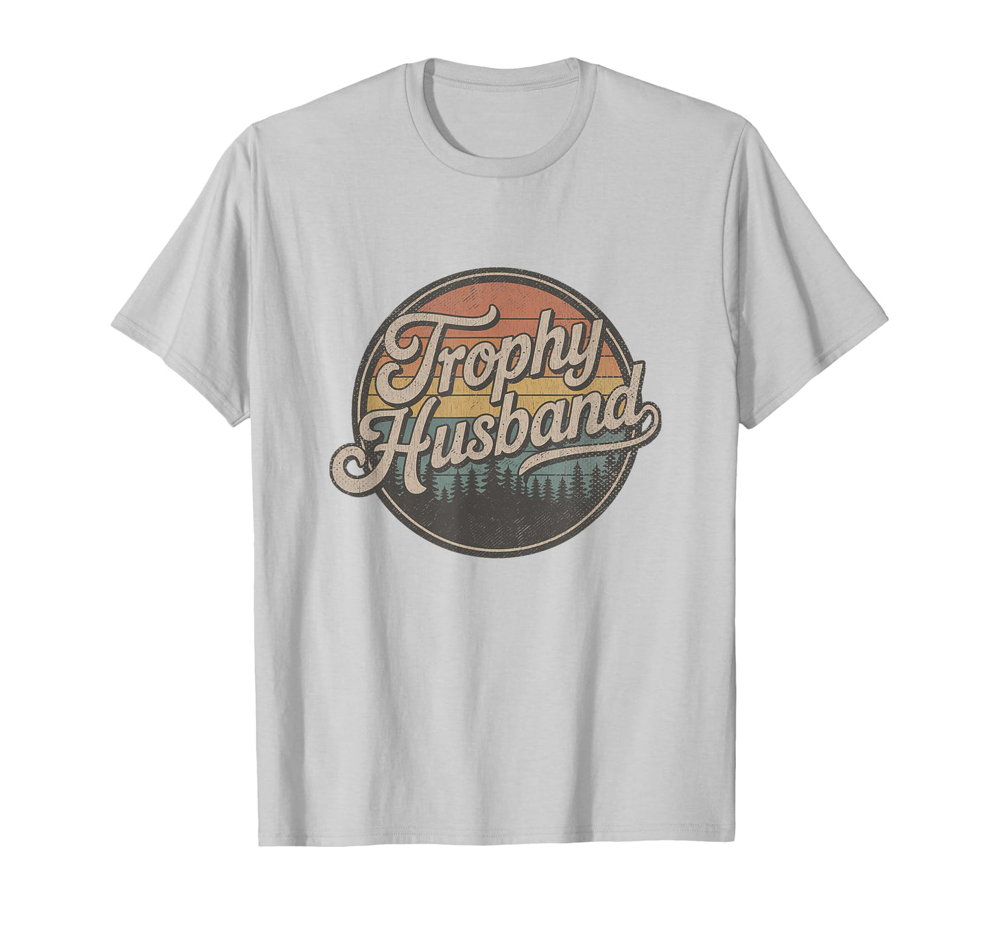 Trophy Husband Vintage Sarcastic Marriage Retro Groom T-Shirt