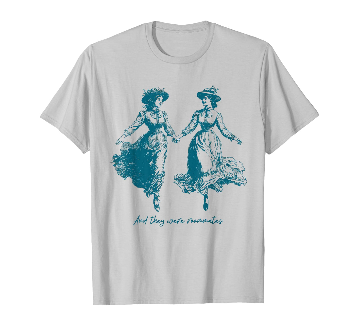 Vintage Lesbian Pride And They Were Roommates Sapphic Pride T-Shirt