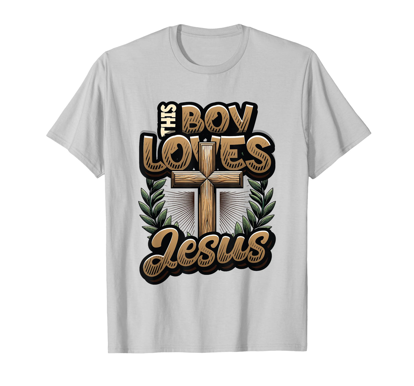 This Boy Loves Jesus - Christian Boys Jesus T-Shirt