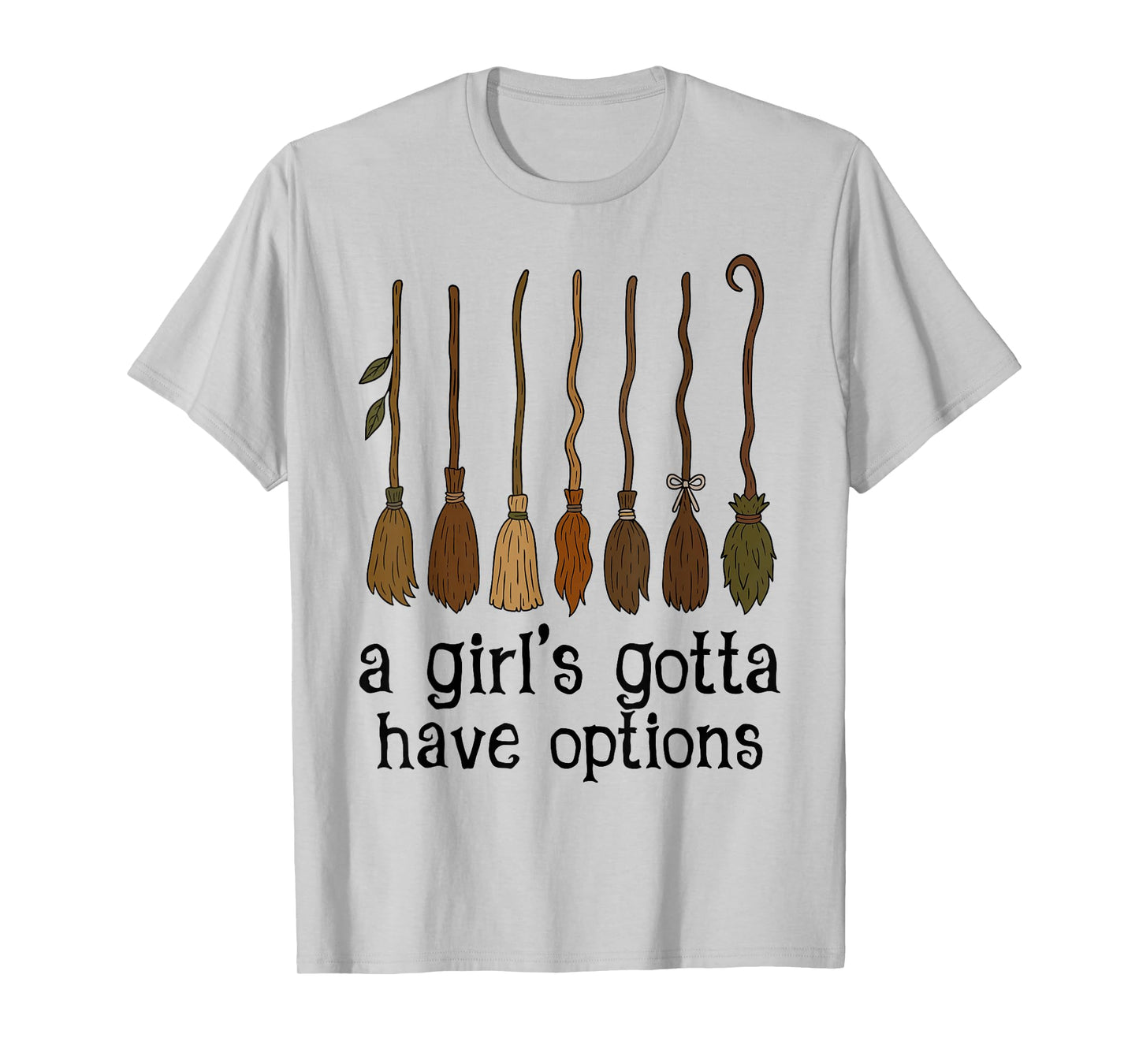 Retro A Girl’s Gotta Have Options Spooky Witches Halloween T-Shirt