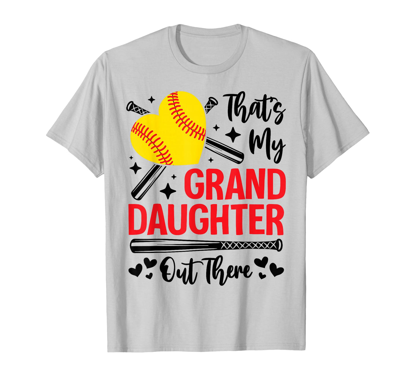 That's My Granddaughter Out There Softball Grandma Grandpa T-Shirt
