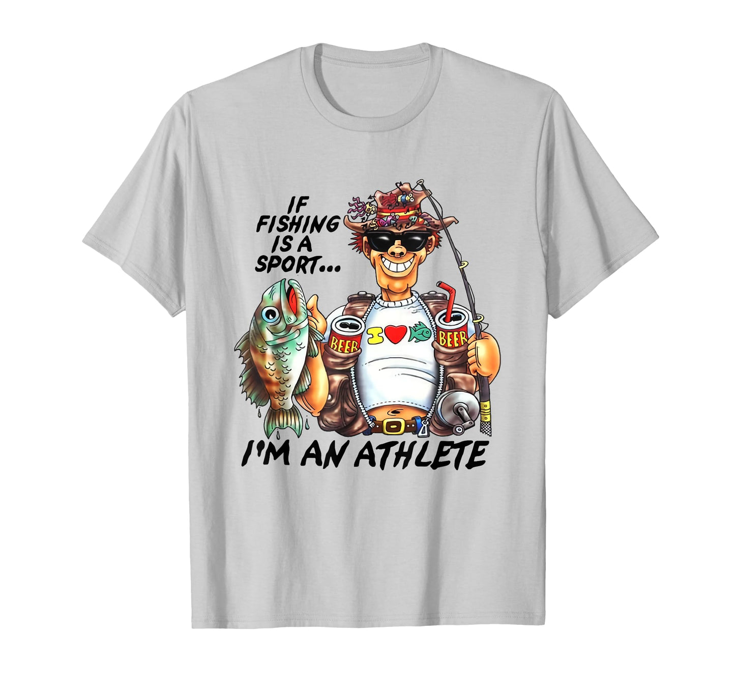 If Fishing Is A Sport I'm An Athlete Funny Fishing Lovers T-Shirt