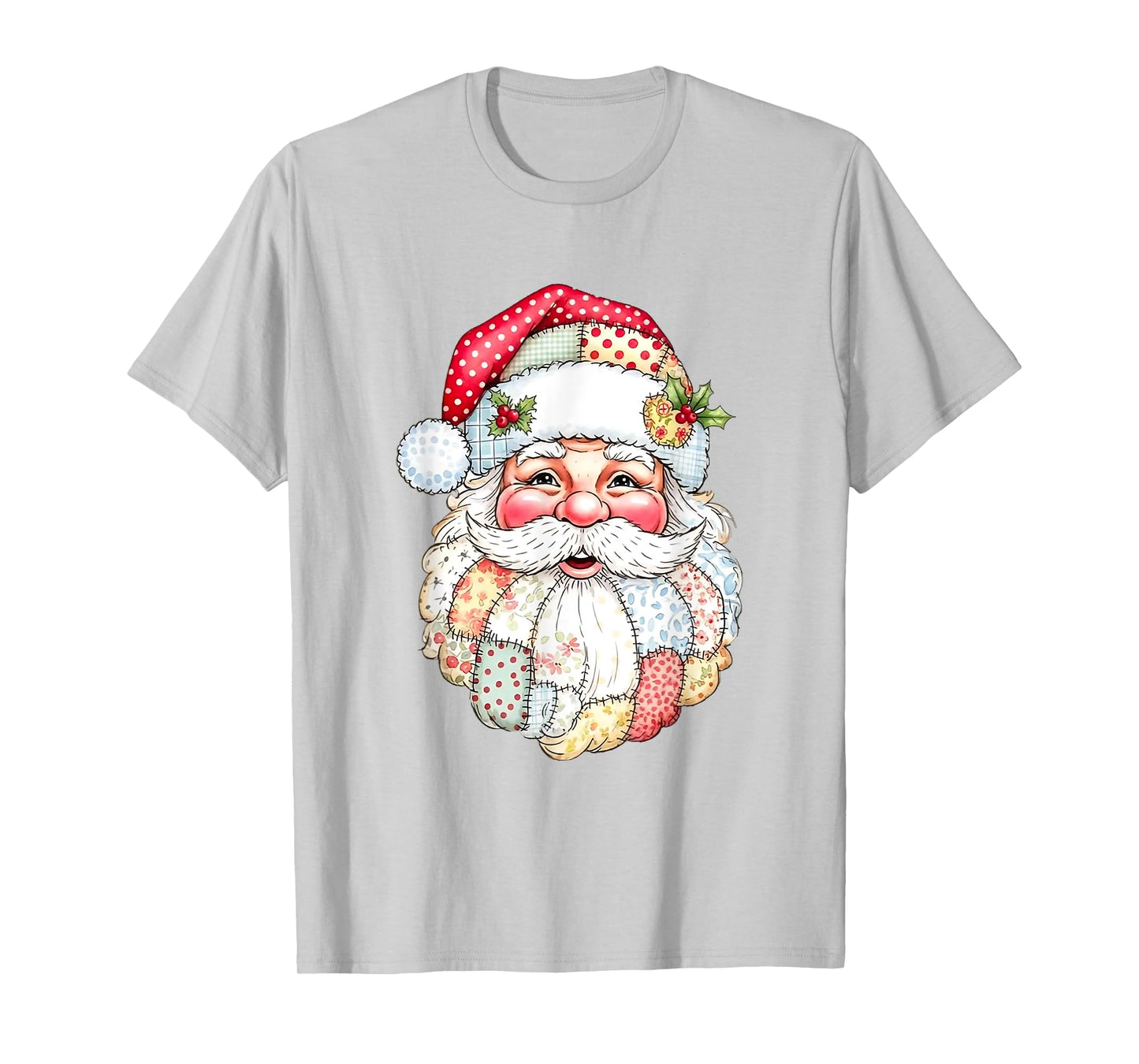 Vintage Santa Claus Face Old Fashioned Christmas Men Women T-Shirt