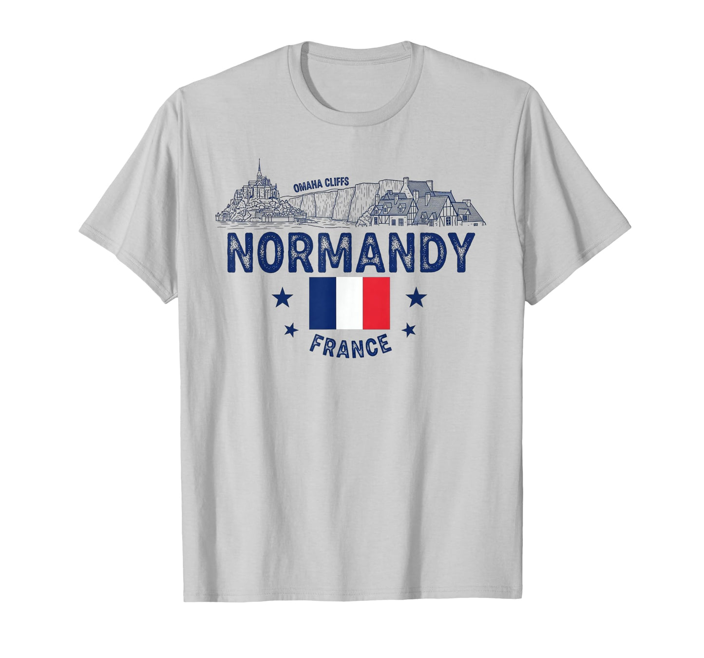 Normandy France Vintage Travel Souvenir T-Shirt