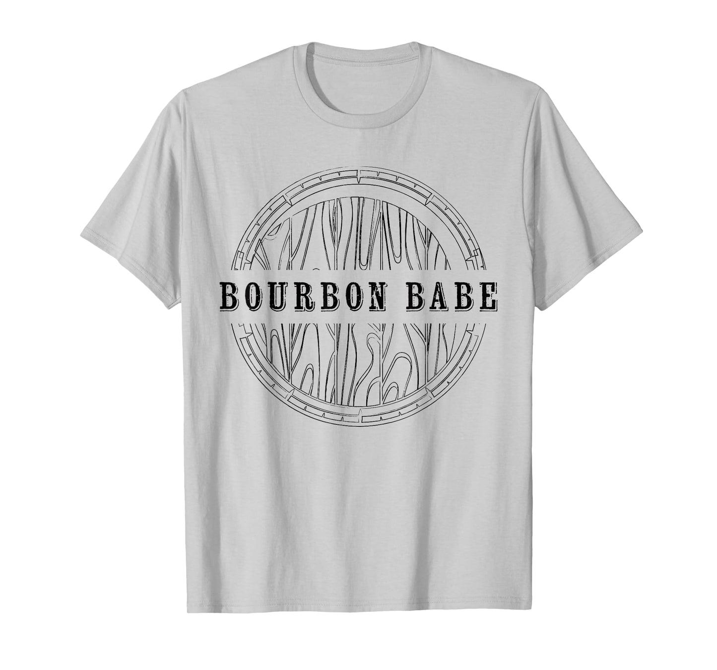 Womens Kentucky Bourbon Babe Whiskey Barrel Country Fan T-Shirt