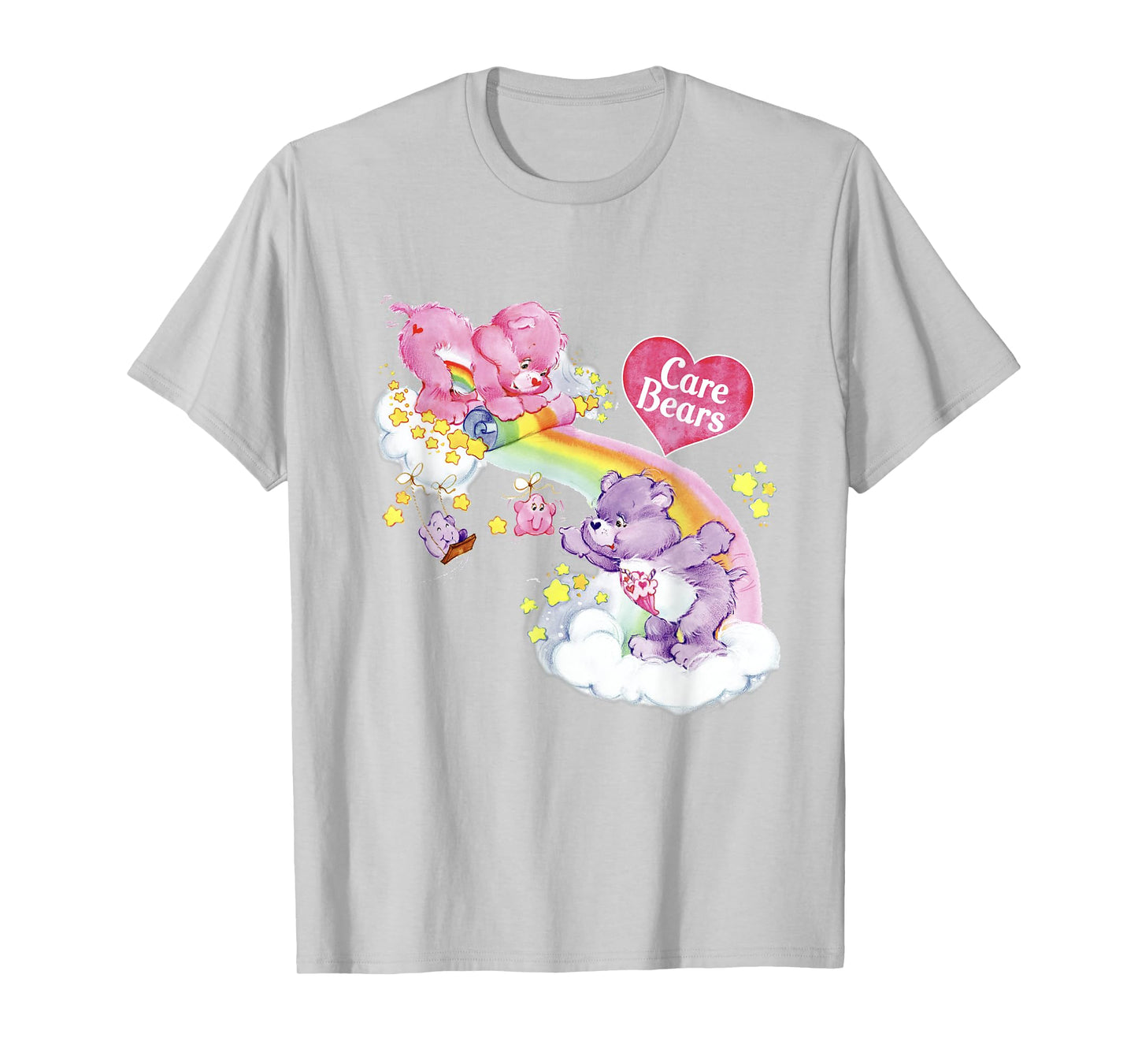 Care Bears Cheer & Share Rainbow Waterfall Logo T-Shirt