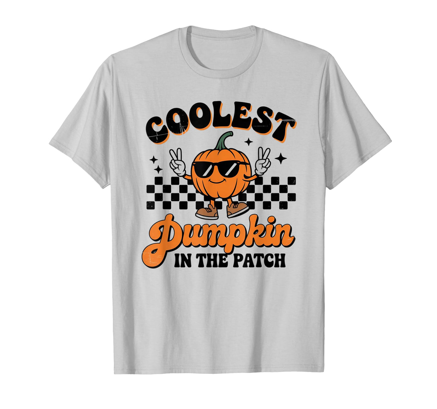 Groovy Coolest Pumpkin in The Patch Halloween for Kids Boys T-Shirt