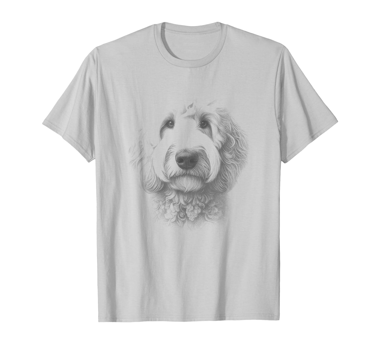Vintage Goldendoodle Drawing Art Design T-Shirt