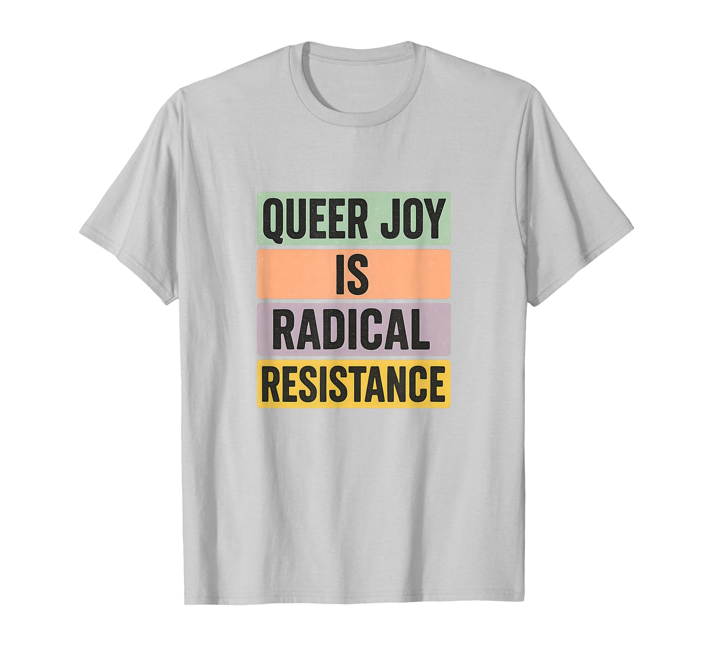 Queer Joy Is Radical Resistance Pastel Pride Vintage Bold T-Shirt