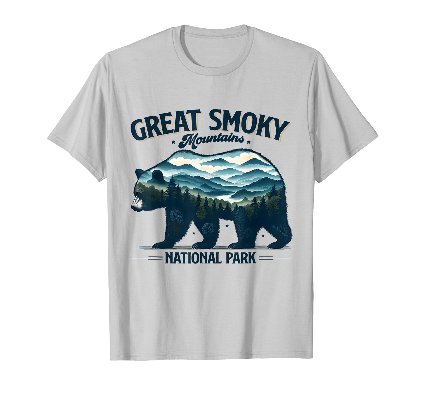 Hiking Camping Great Smoky Mountains National Park Bear T-Shirt