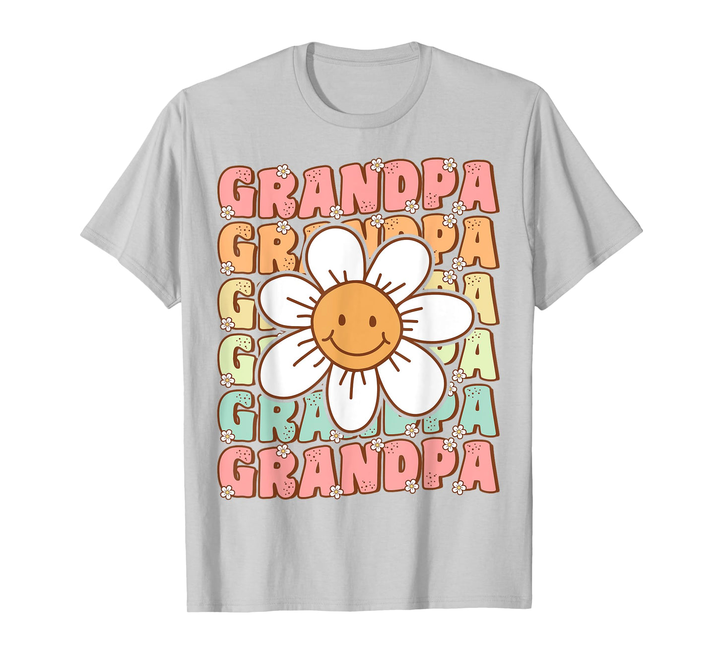 Groovy Grandpa Matching Family Birthday Party Daisy Flower T-Shirt