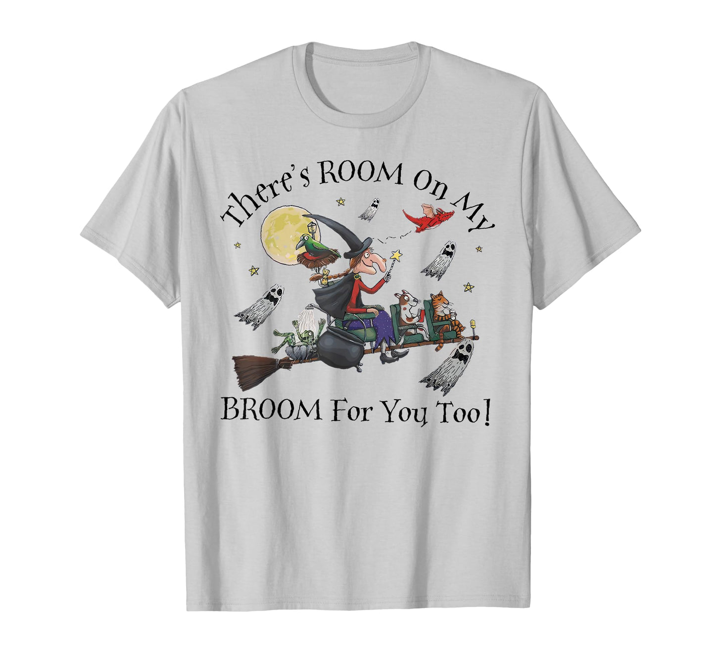 Halloween There's Room On My Broom For You Too Teacher T-Shirt