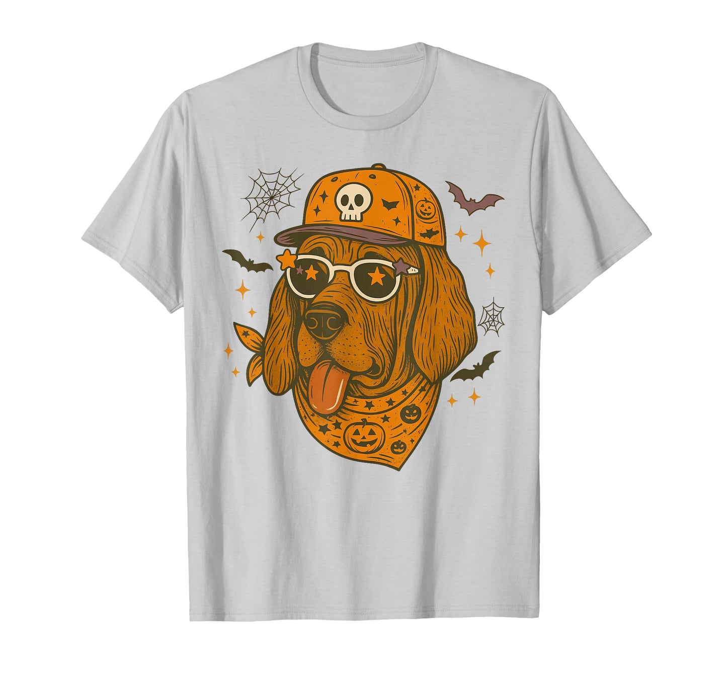 Bloodhound Lover Dog Mom Halloween Vibes Spooky Season T-Shirt