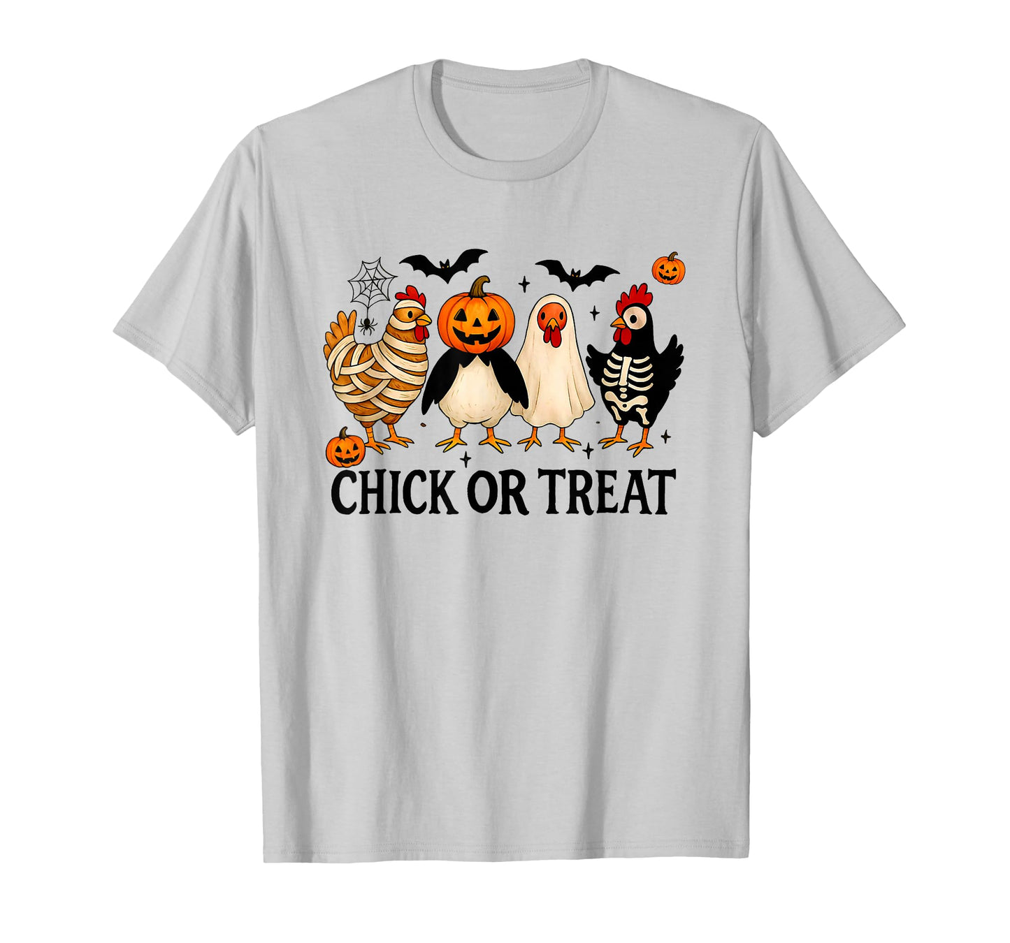 Chick Or Treat Funny Halloween Chicken Lover Witch T-Shirt