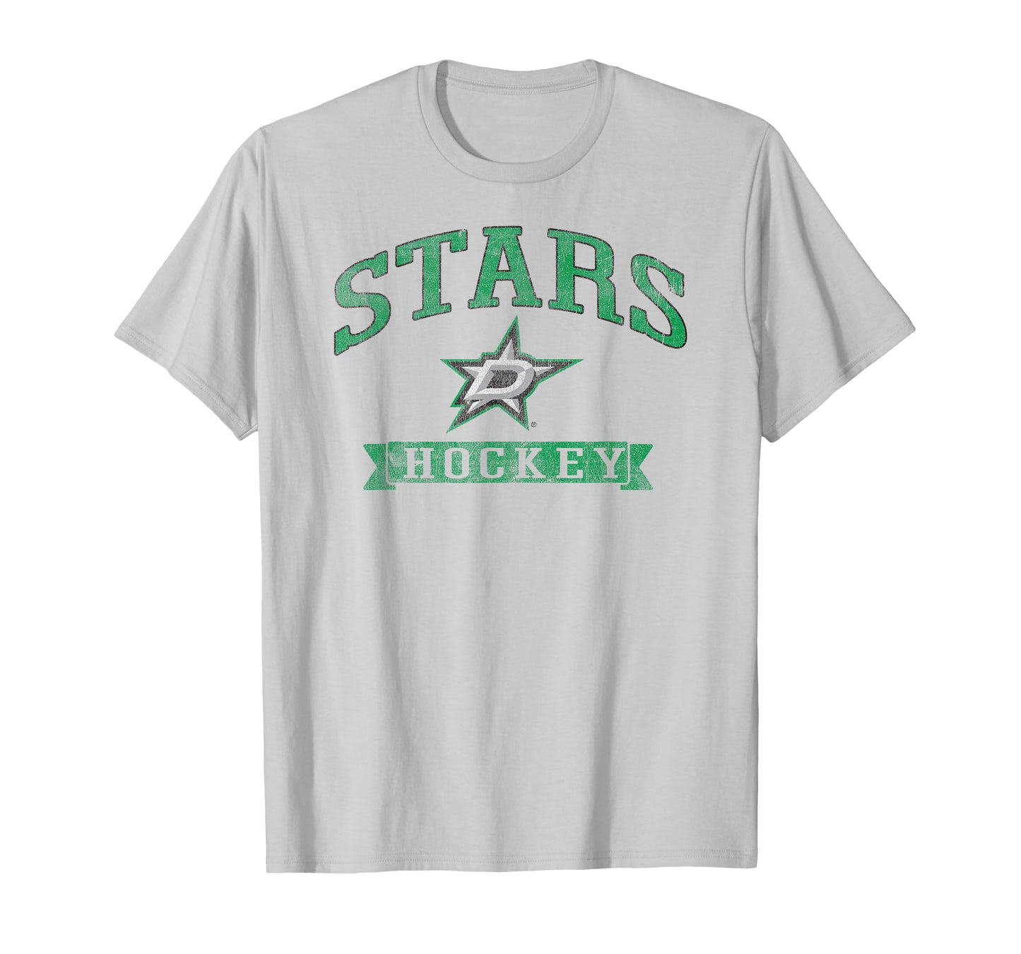 Dallas Stars Vintage Hockey Gray Officially Licensed T-Shirt