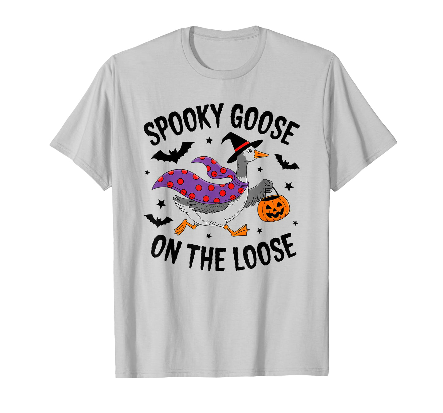 Spooky Goose on The Loose Halloween Costume Fun T-Shirt