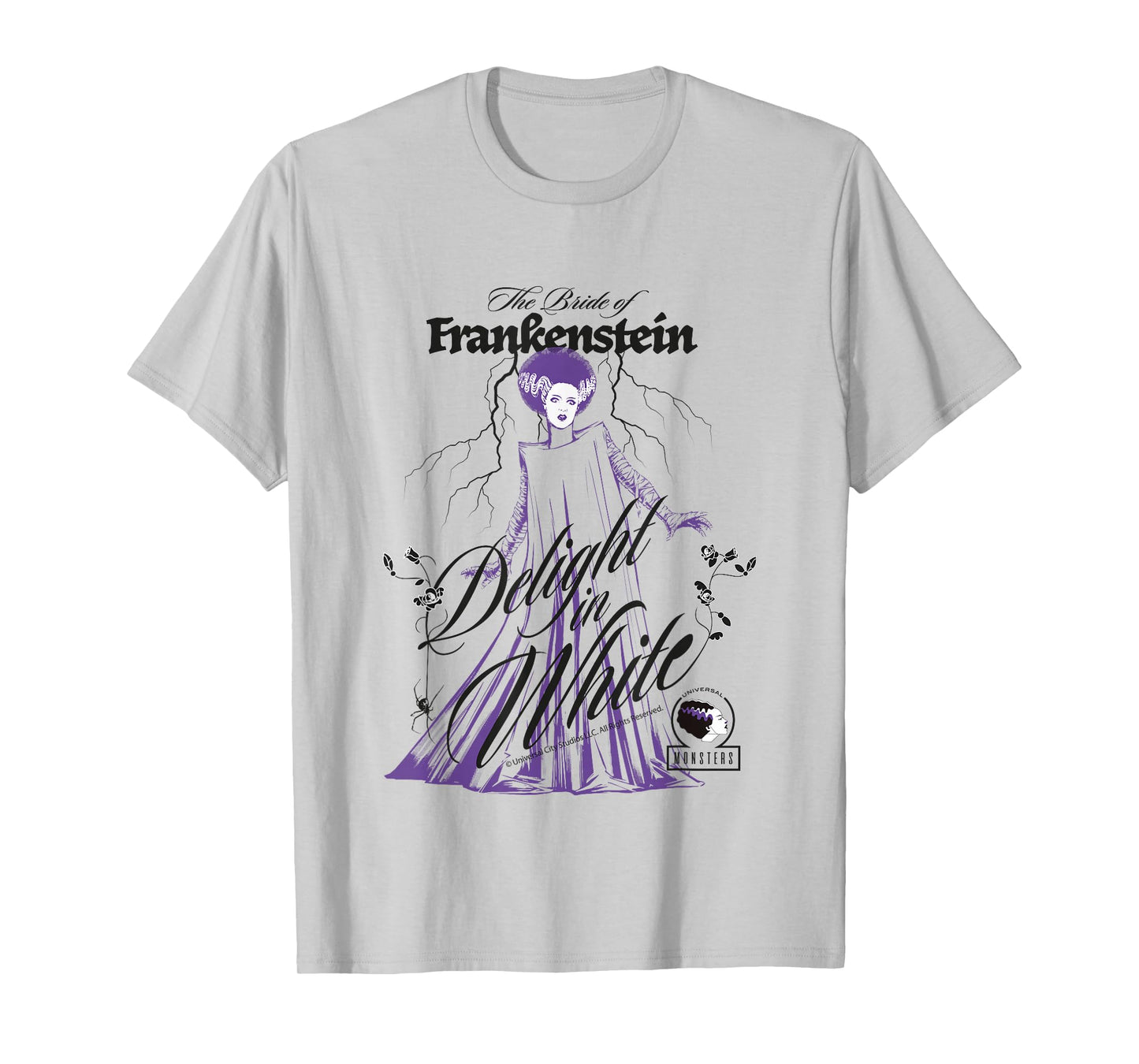 Bride of Frankenstein Dead Inside Lightning T-Shirt