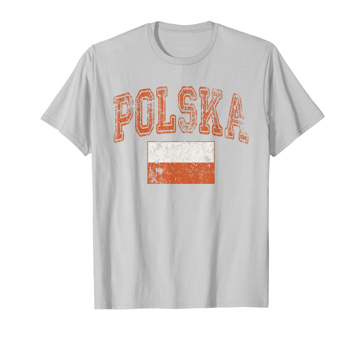 Vintage Retro Faded Polska Poland Flag Polish Pride T-Shirt