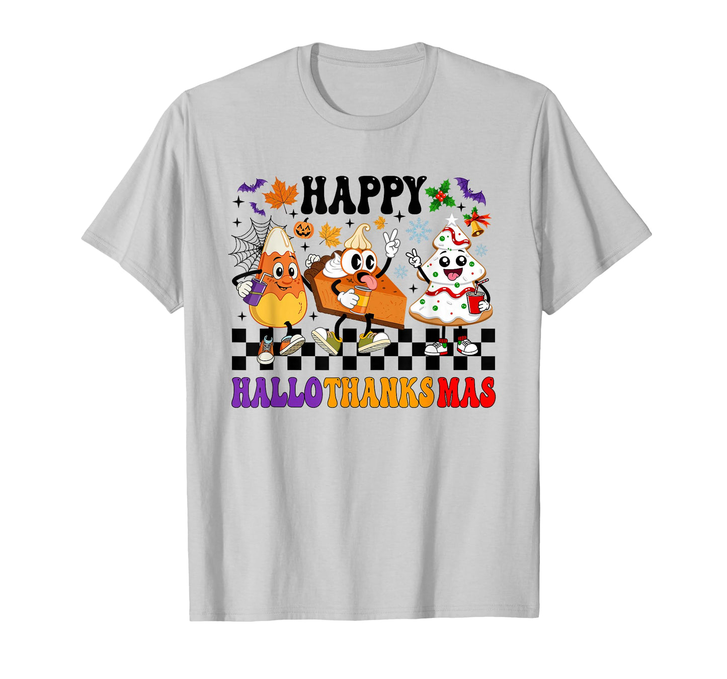 Halloween Thanksgiving Happy Hallothanksmas Season Coffee T-Shirt